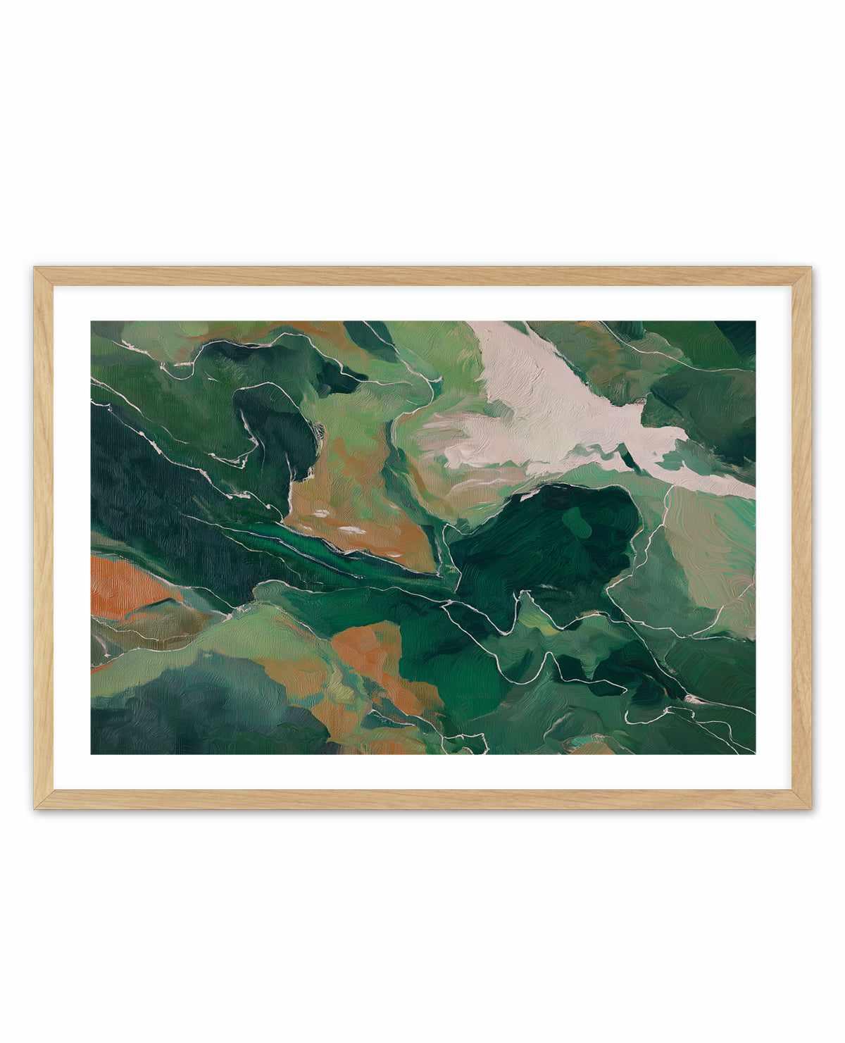 Forest Vein I Art Print — art print Australia with border