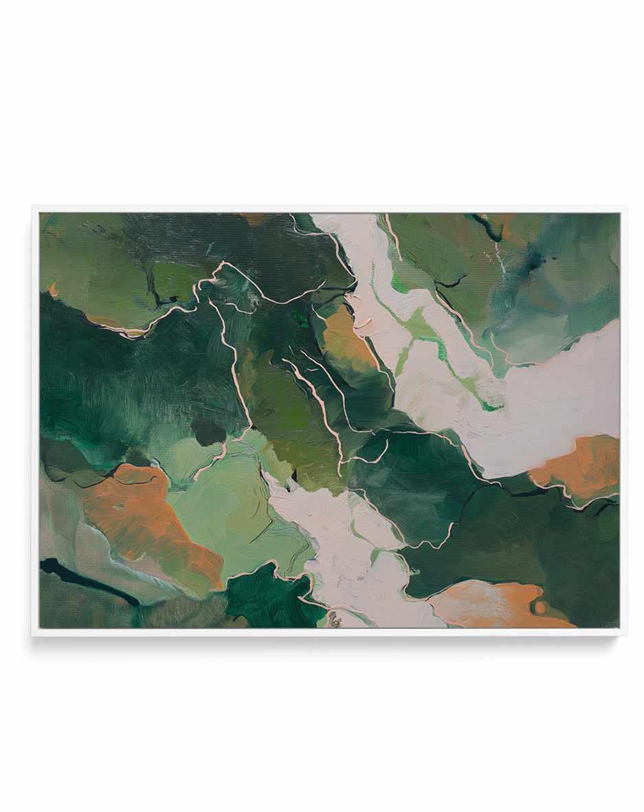 Forest Vein II Framed Canvas Art Print — framed canvas wall art Australia in room setting