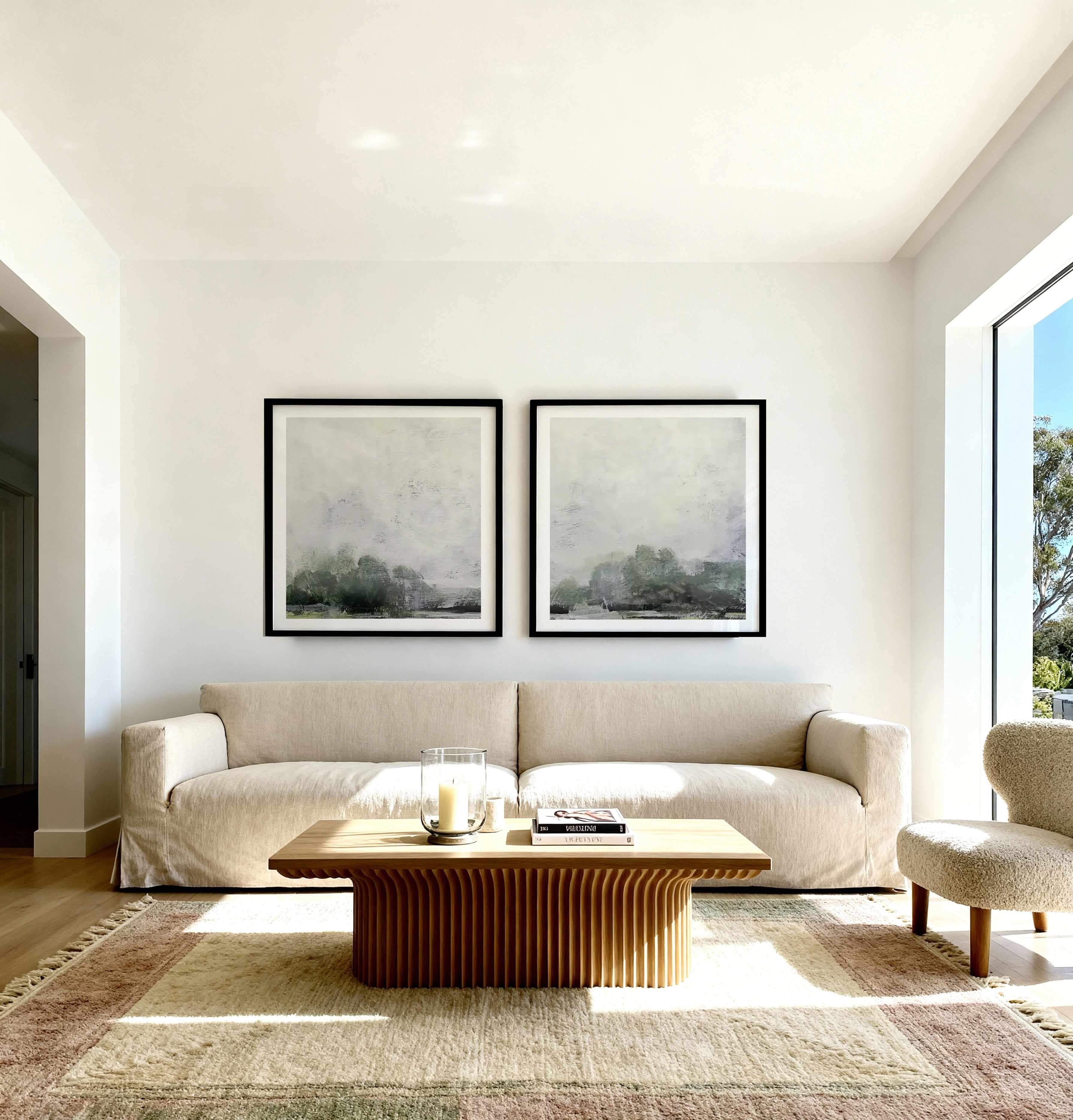 Forest SQ I & II Art Print Set of 2 | Matching Wall Art