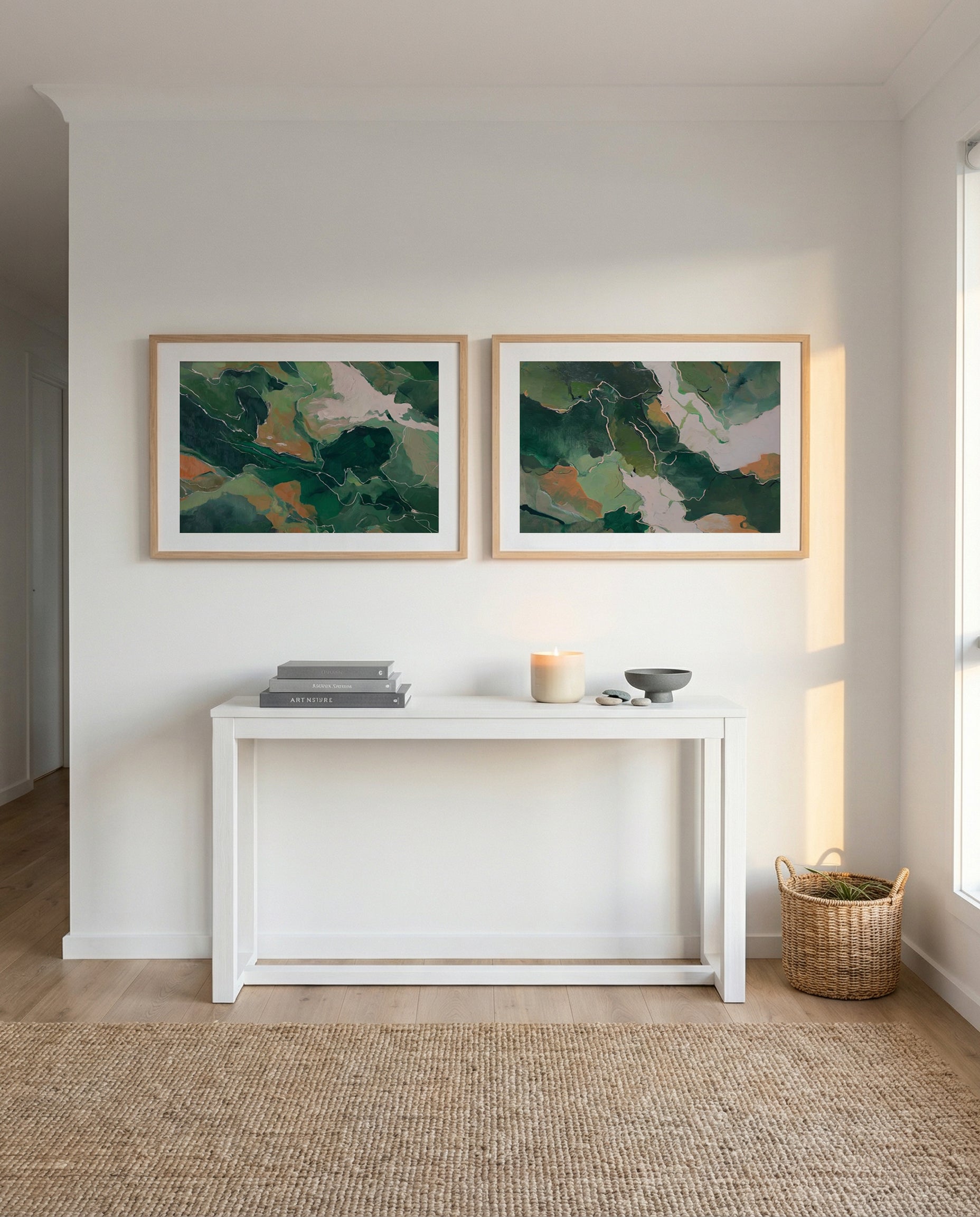 Forest Vein I & II Art Print Set of 2 | Matching Wall Art