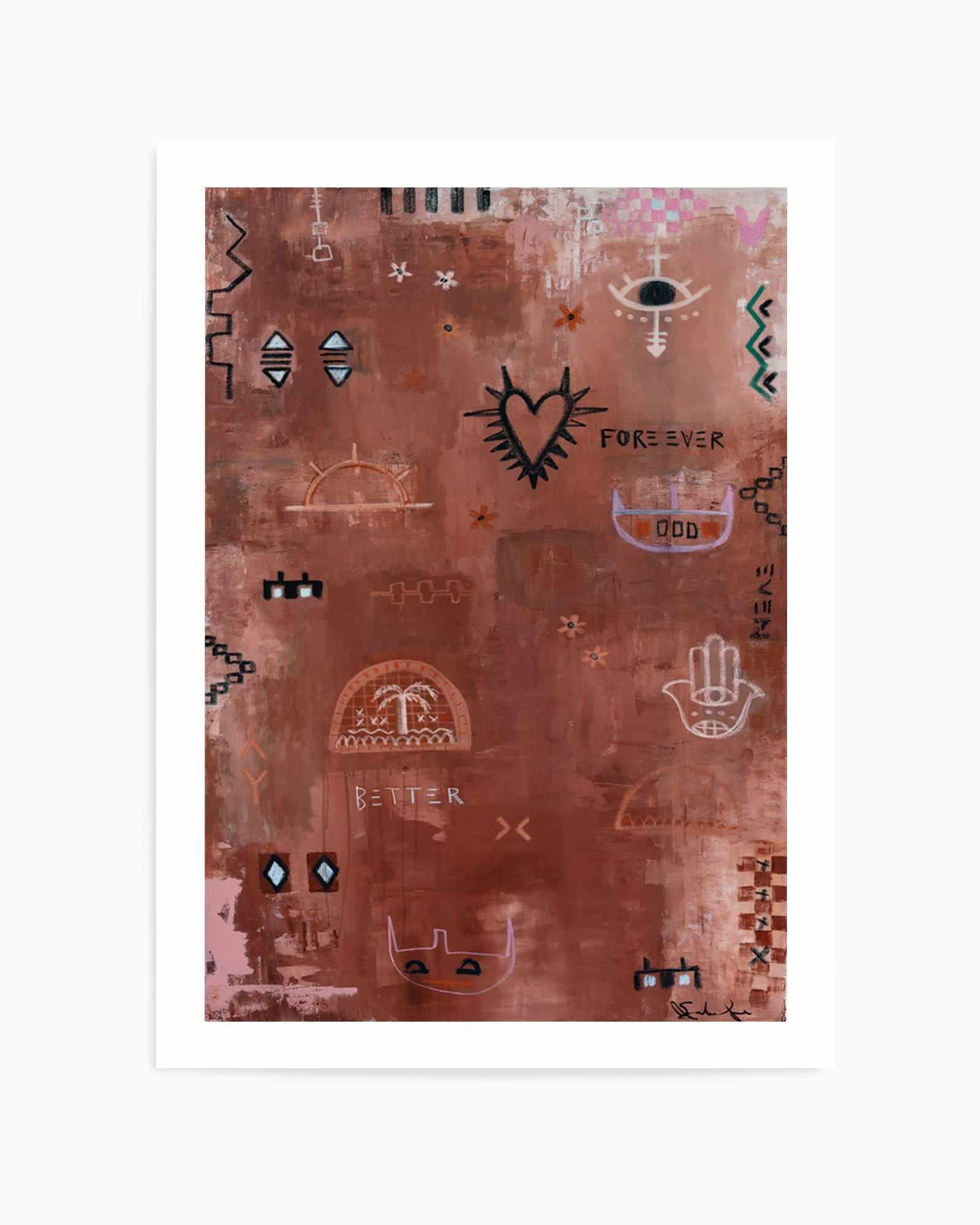 Forever Even Better by Jackie Green | Art Print from Olive et Oriel where you can shop wallpaper and artworks online