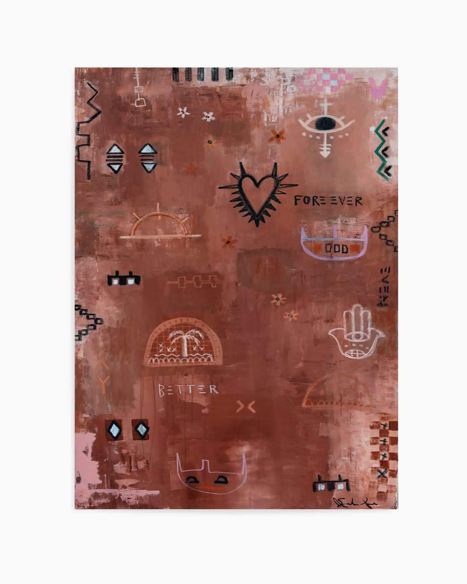 Forever Even Better by Jackie Green | Art Print from Olive et Oriel where you can shop wallpaper and artworks online