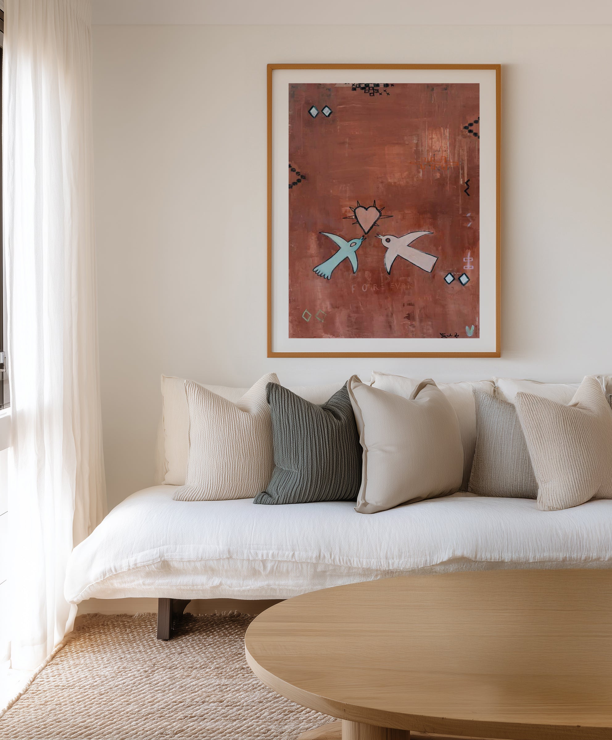 Forever Love Birds by Jackie Green | Art Print