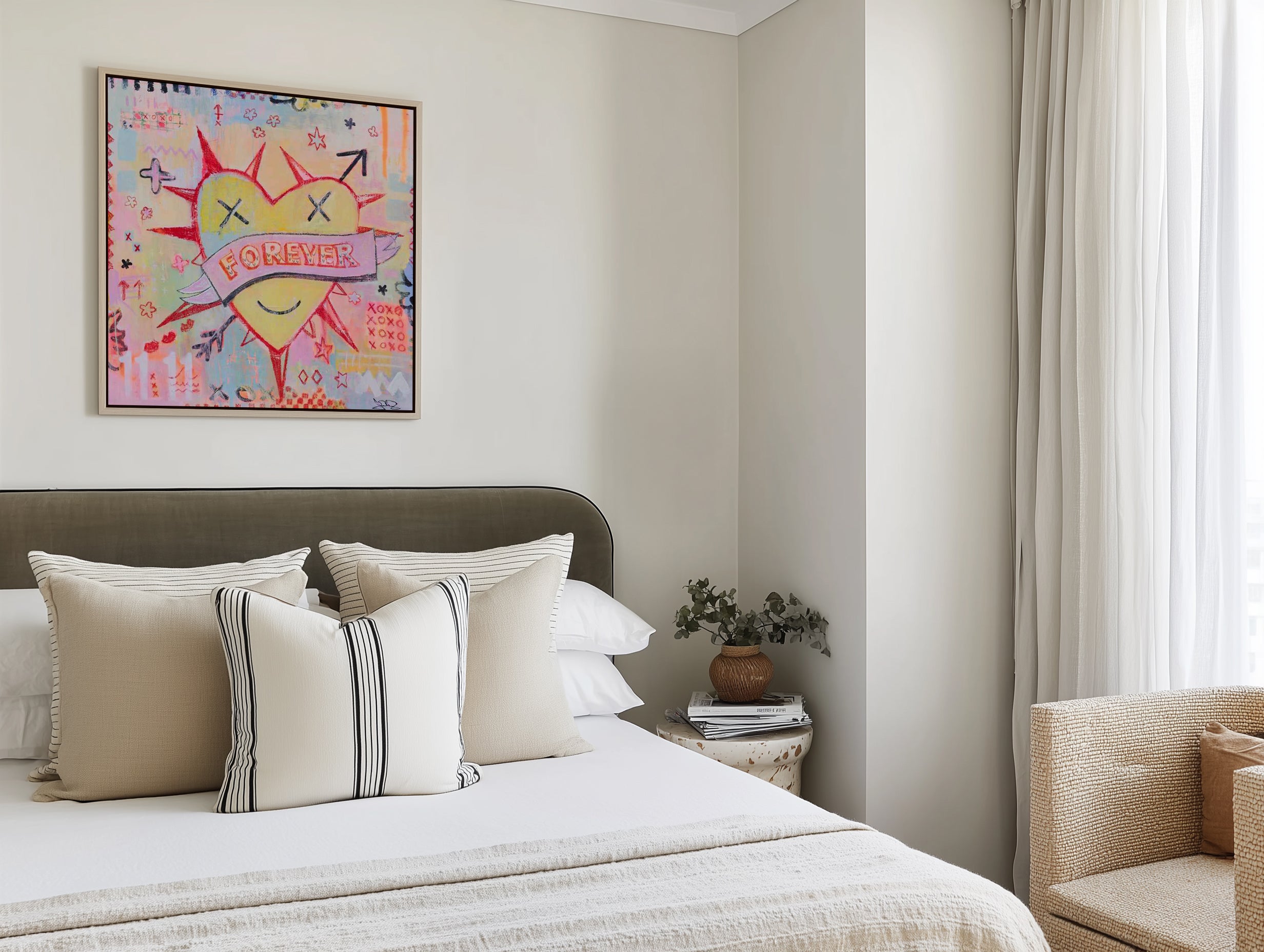 Forever by Jackie Green | Framed Canvas Art Print