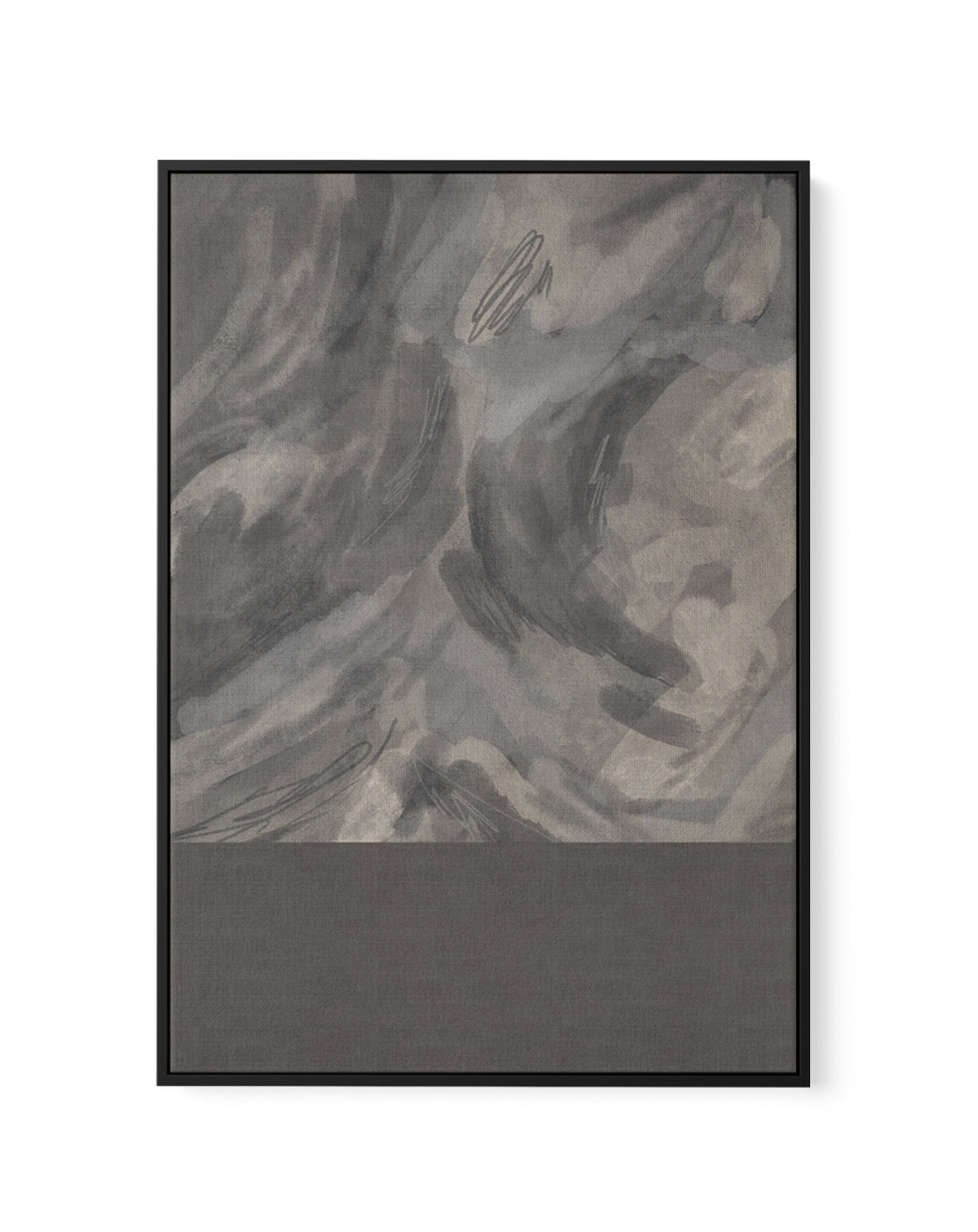 Forget Me Not by Shatha Al Dafai | Framed Canvas Art Print