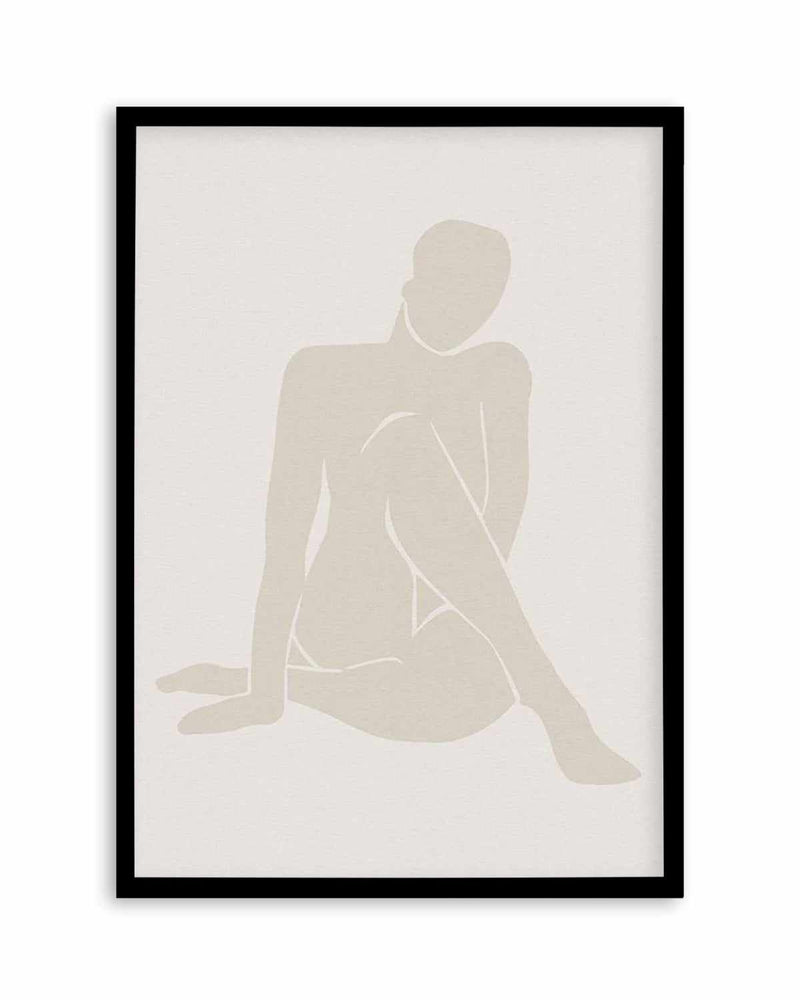 Forme Feminine I | Beige Art Print