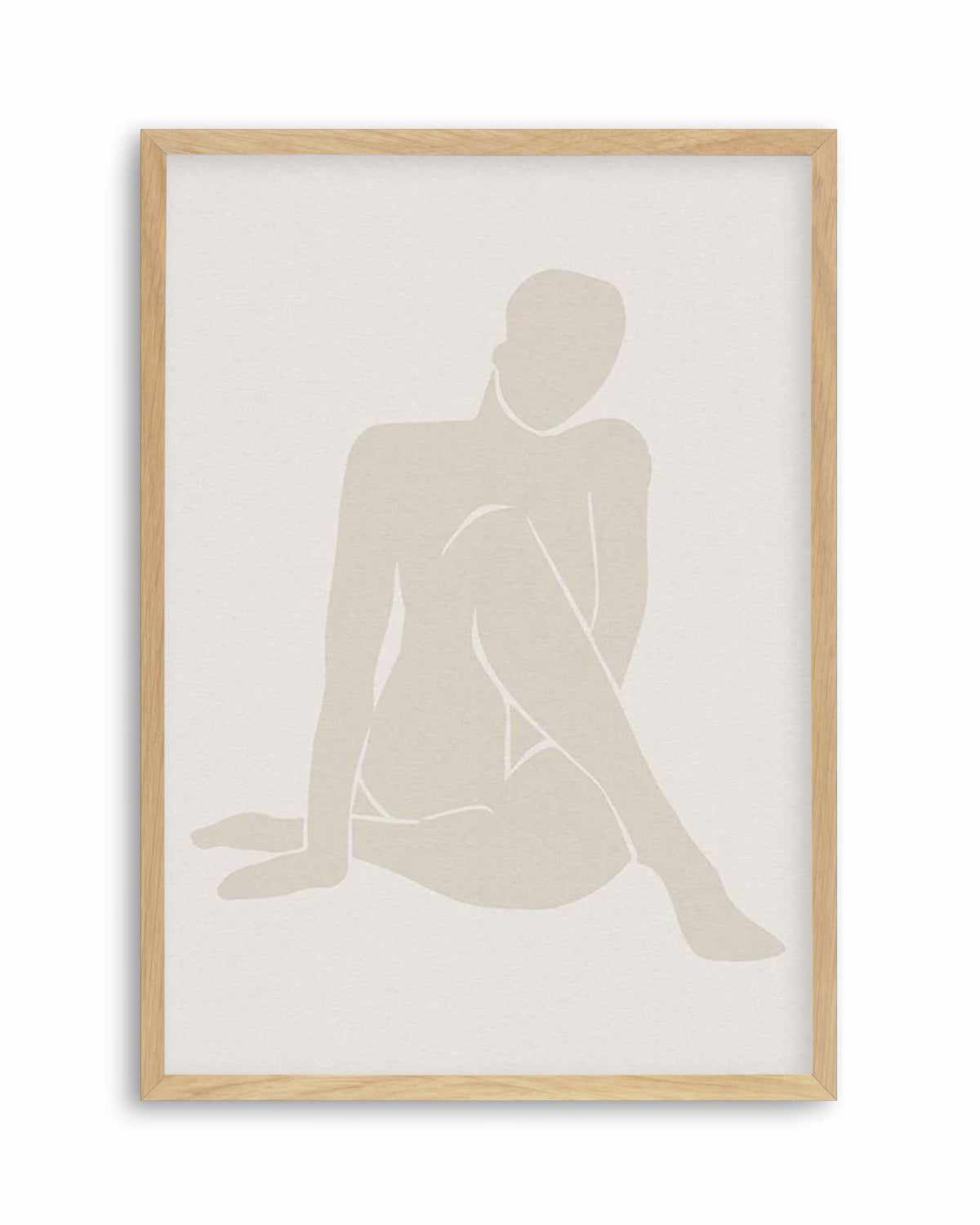 Forme Feminine I | Beige Art Print