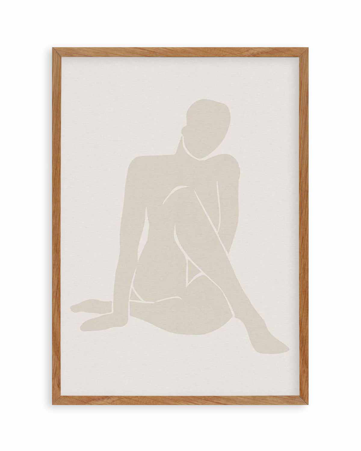 Forme Feminine I | Beige Art Print