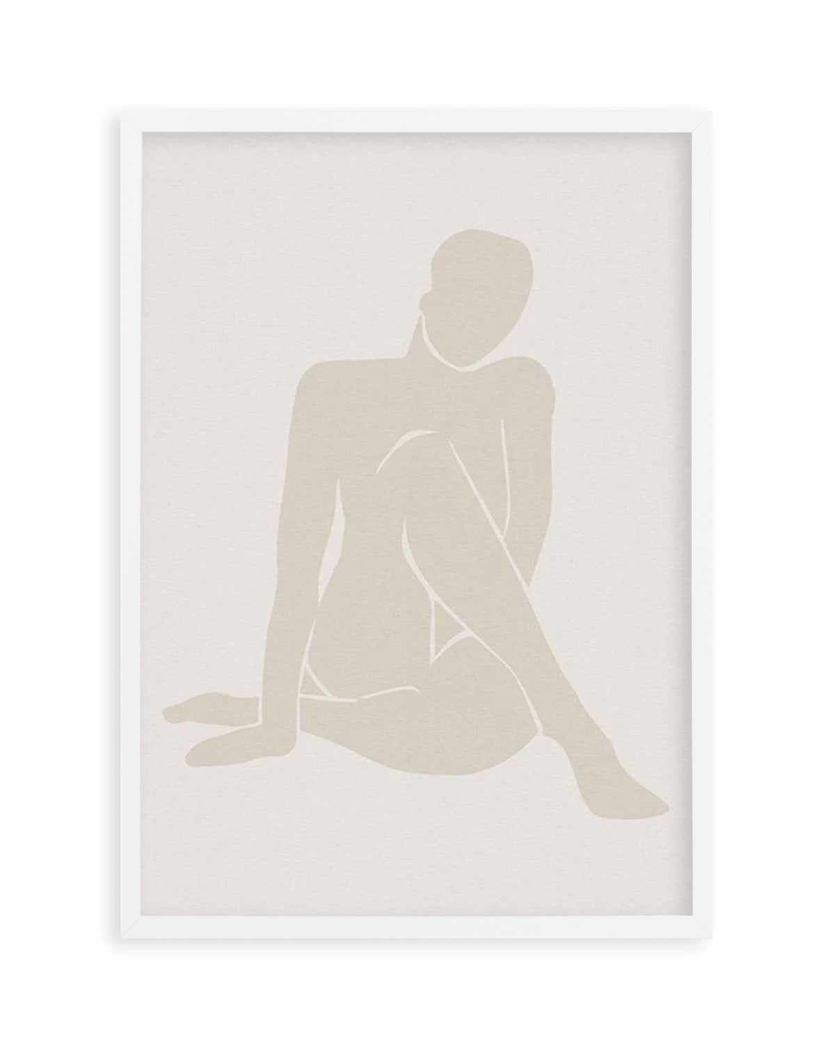 Forme Feminine I | Beige Art Print