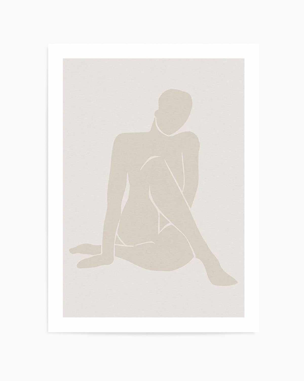 Forme Feminine I | Beige Art Print