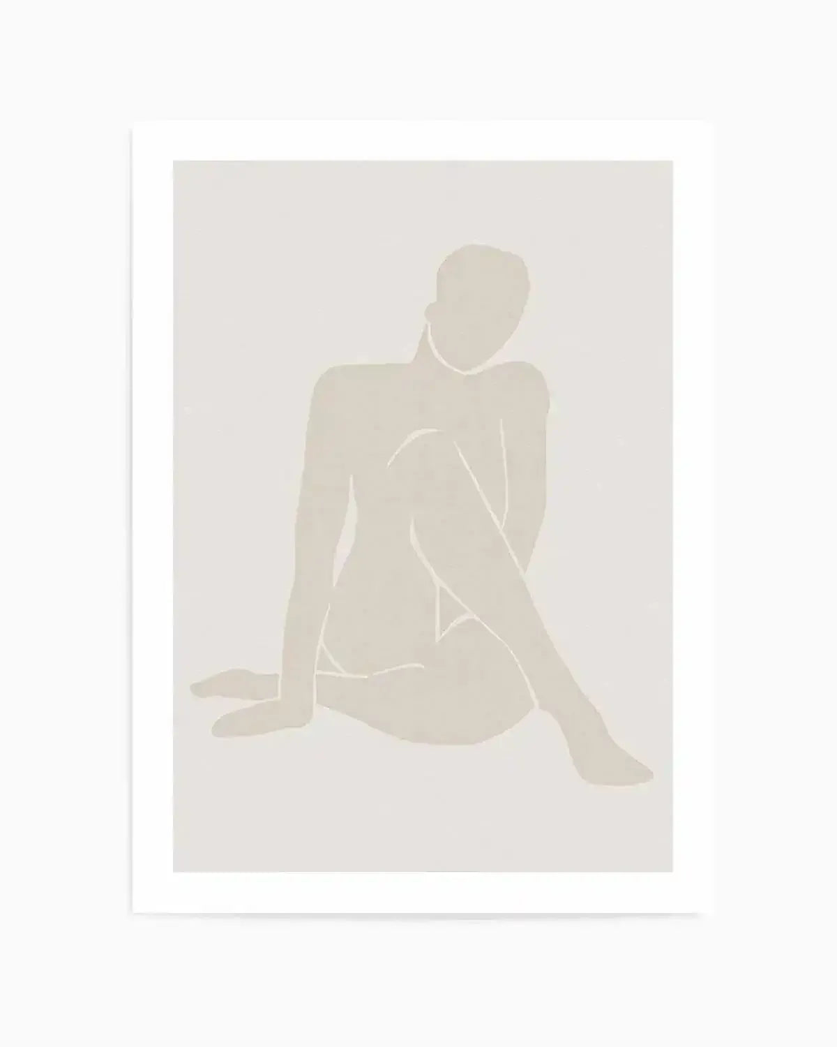 Forme Feminine I | Beige Art Print from Olive et Oriel where you can shop wallpaper and artworks online