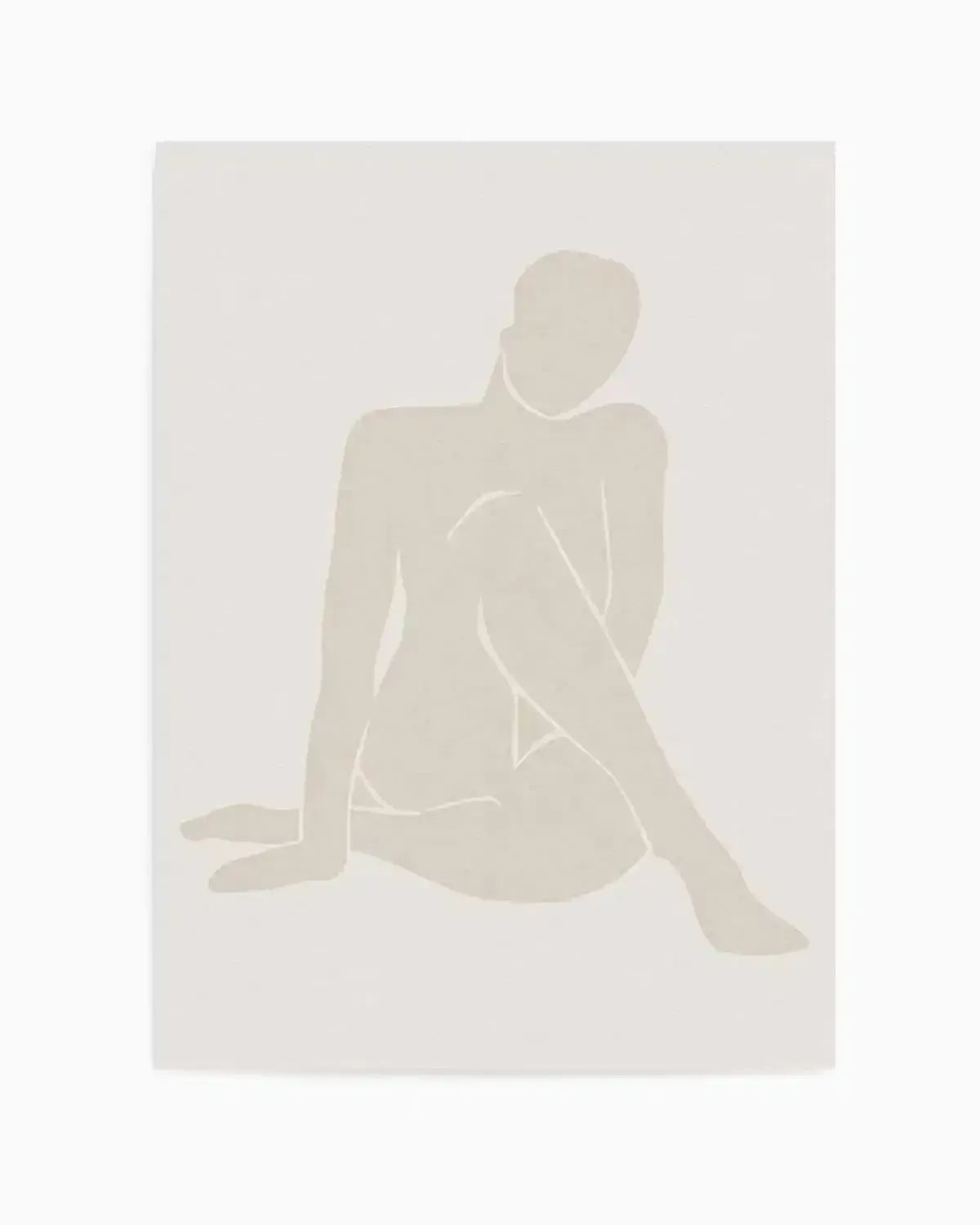 Forme Feminine I | Beige Art Print from Olive et Oriel where you can shop wallpaper and artworks online