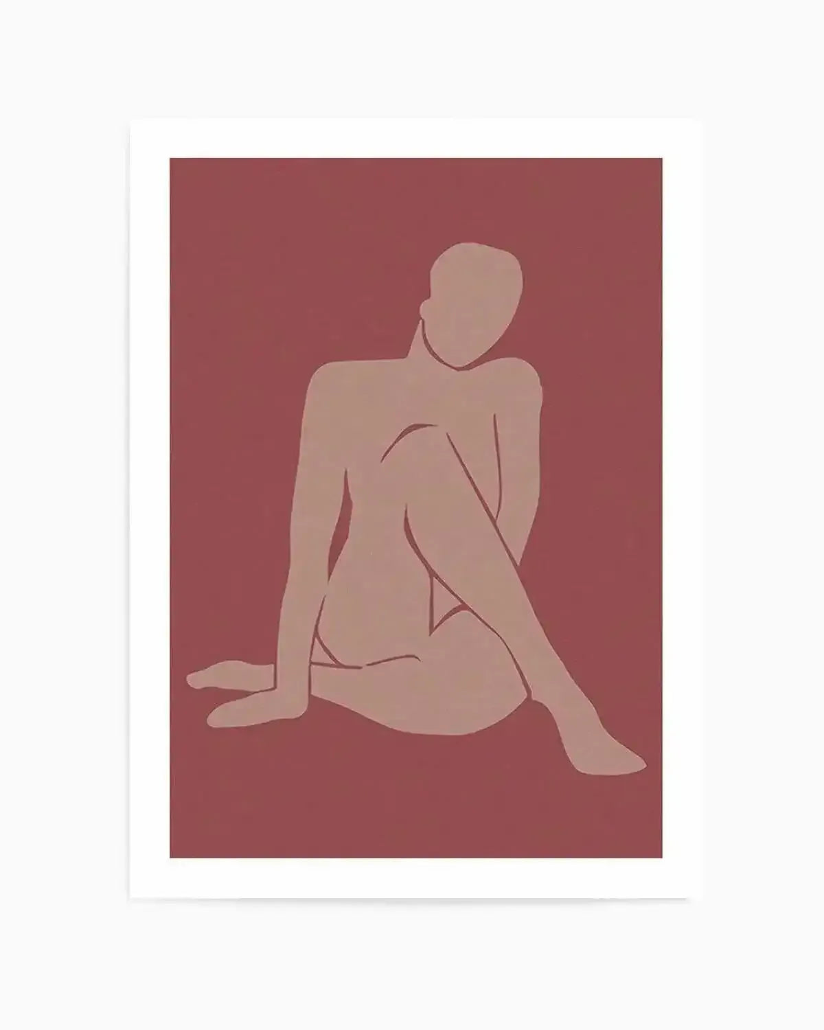 Forme Feminine I | Rouge Art Print from Olive et Oriel where you can shop wallpaper and artworks online