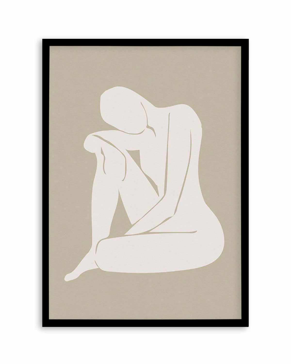 Forme Feminine II | Beige Art Print