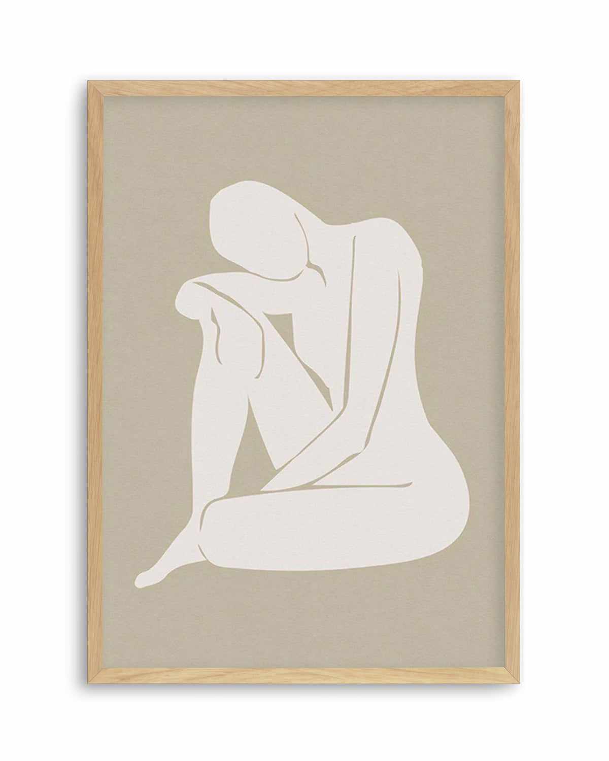 Forme Feminine II | Beige Art Print