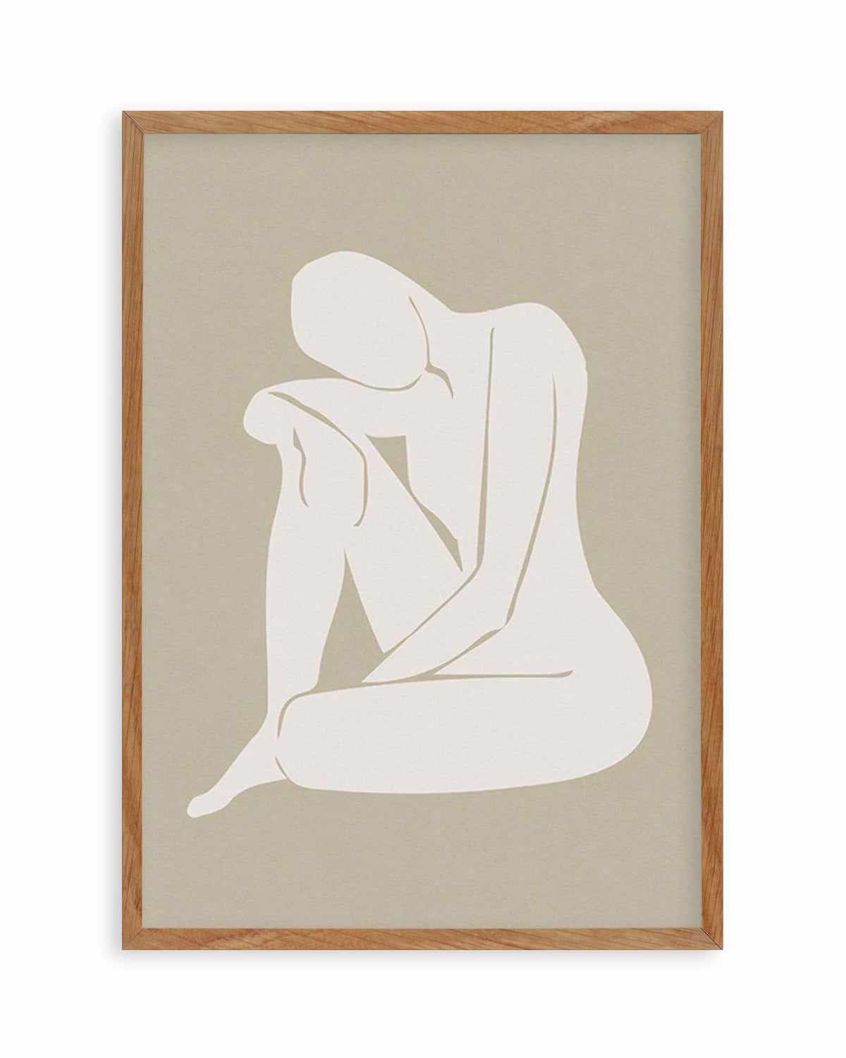 Forme Feminine II | Beige Art Print