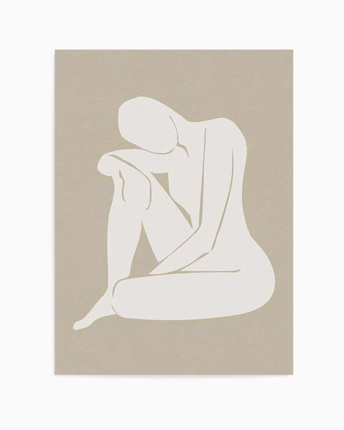 Forme Feminine II | Beige Art Print