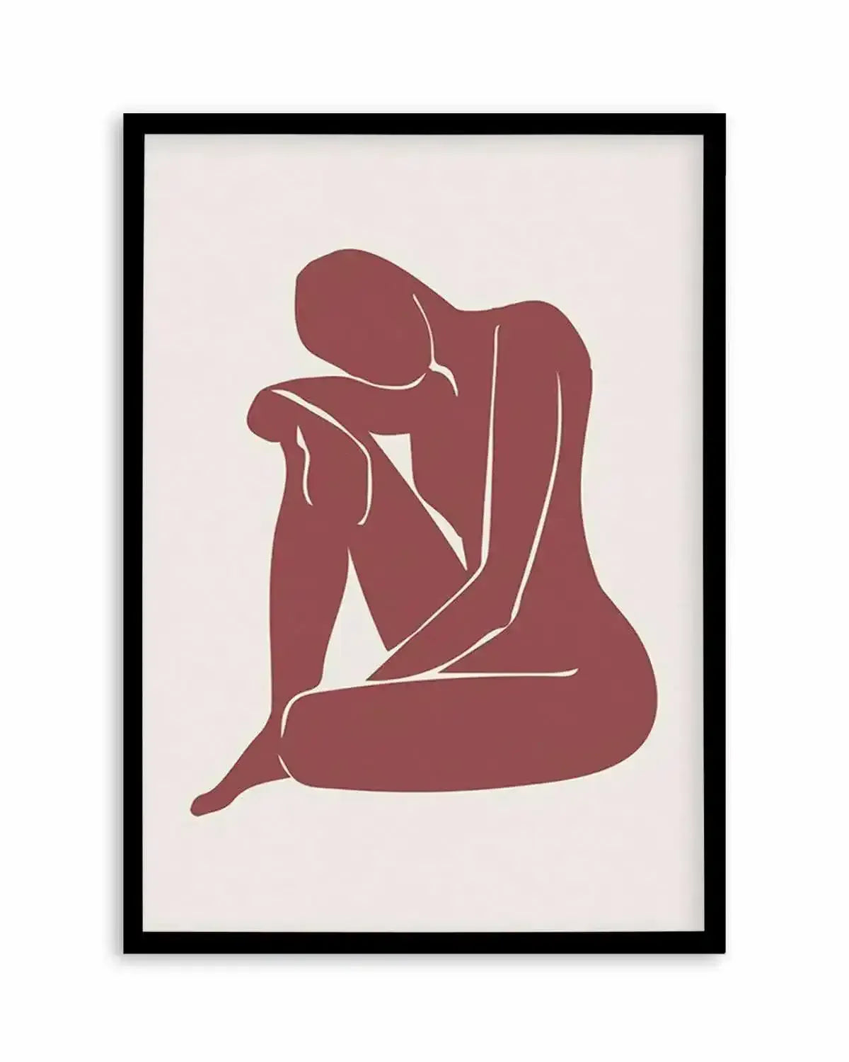 Forme Feminine II | Rouge Art Print from Olive et Oriel where you can shop wallpaper and artworks online