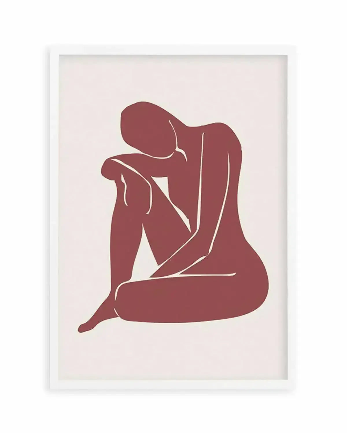 Forme Feminine II | Rouge Art Print from Olive et Oriel where you can shop wallpaper and artworks online