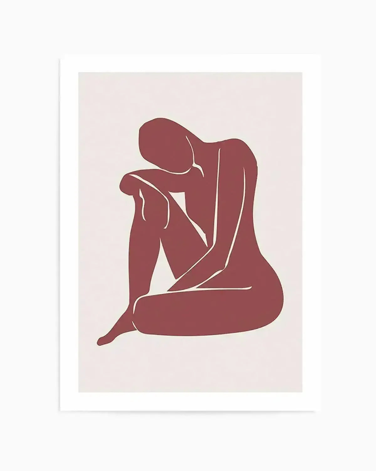 Forme Feminine II | Rouge Art Print from Olive et Oriel where you can shop wallpaper and artworks online