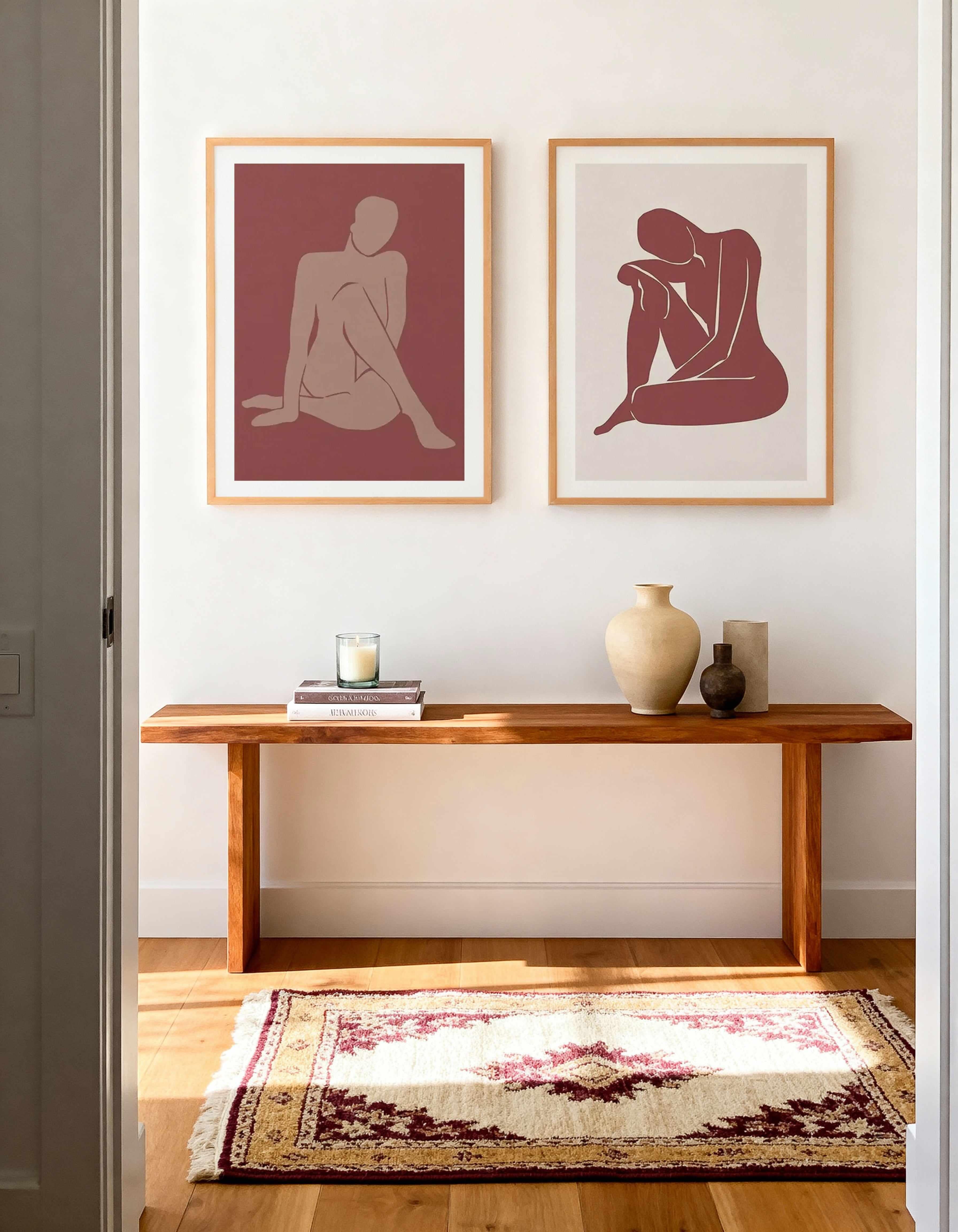 Forme Feminine I & II Art Print Set of 2 | Matching Wall Art from Olive et Oriel where you can shop wallpaper and artworks online