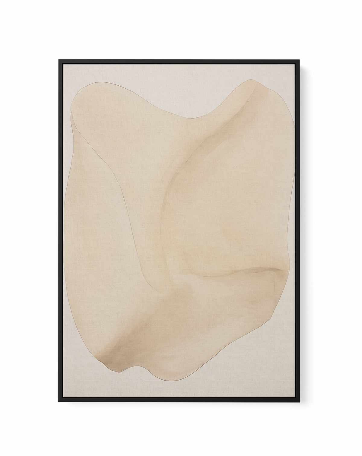 Formes Organiques Neutres II | Framed Canvas Art Print