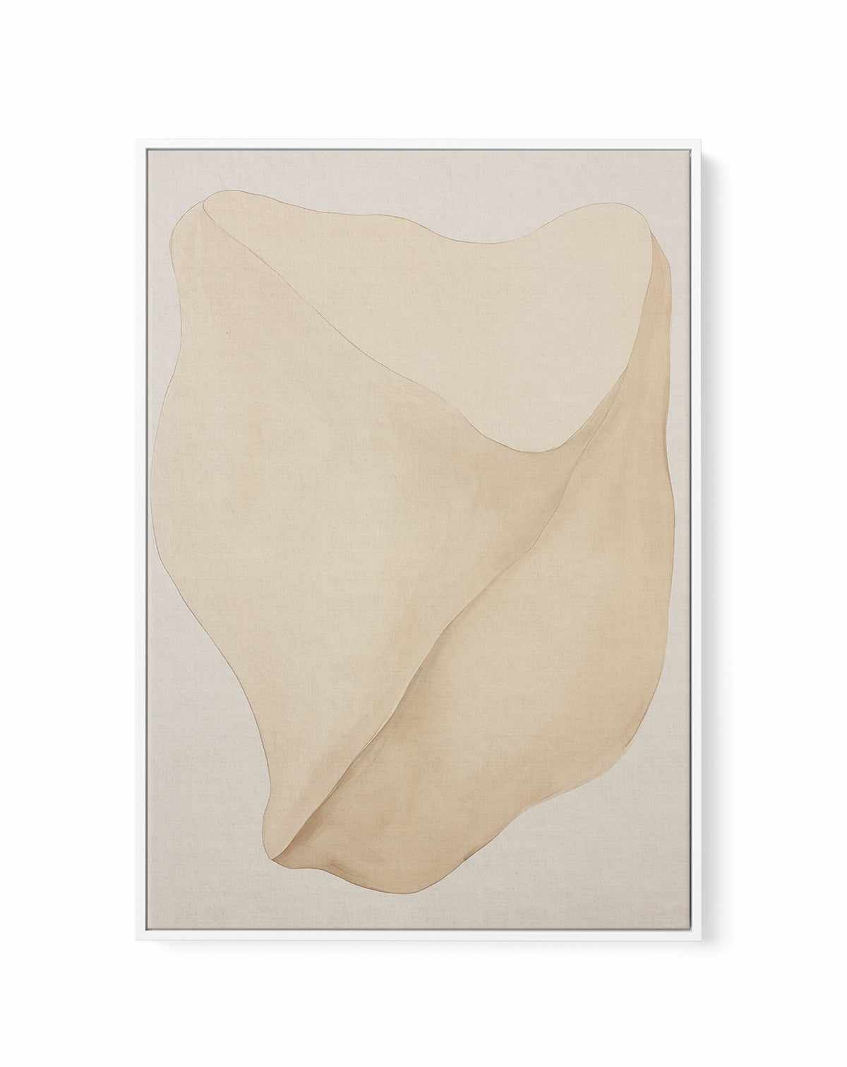 Formes Organiques Neutres III | Framed Canvas Art Print