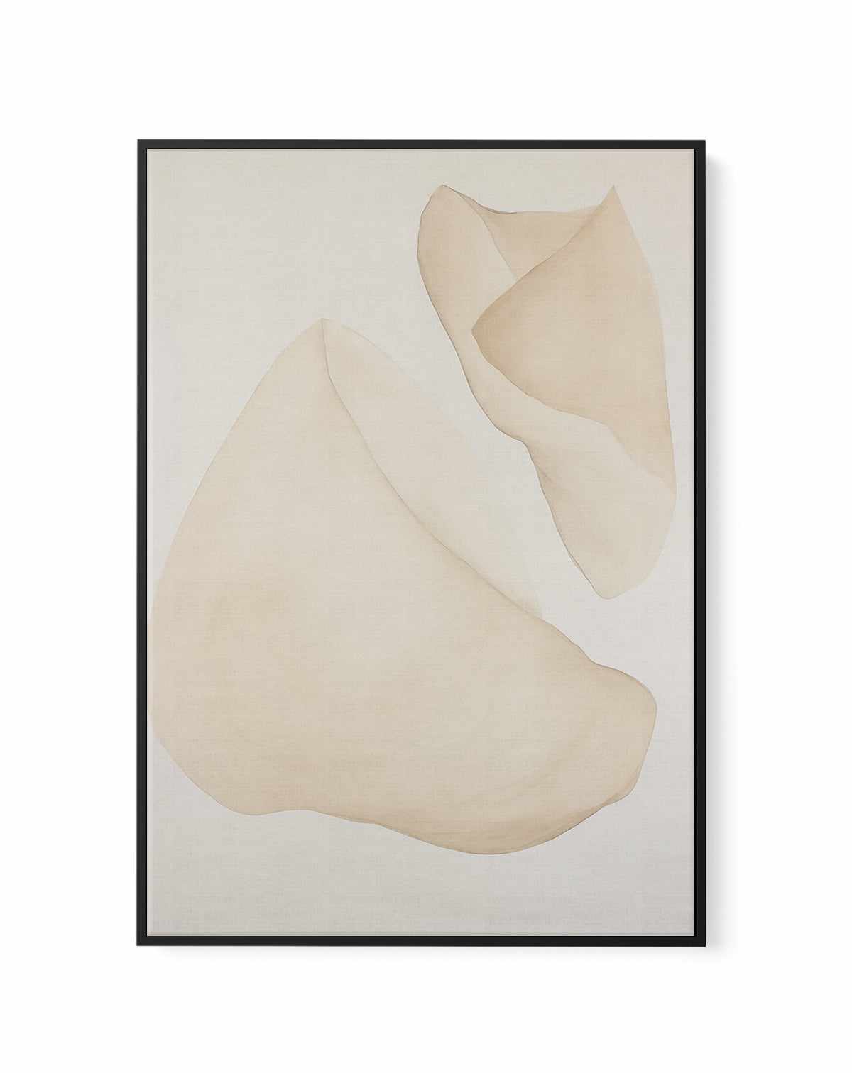 Formes Organiques Neutres VII | Framed Canvas Art Print