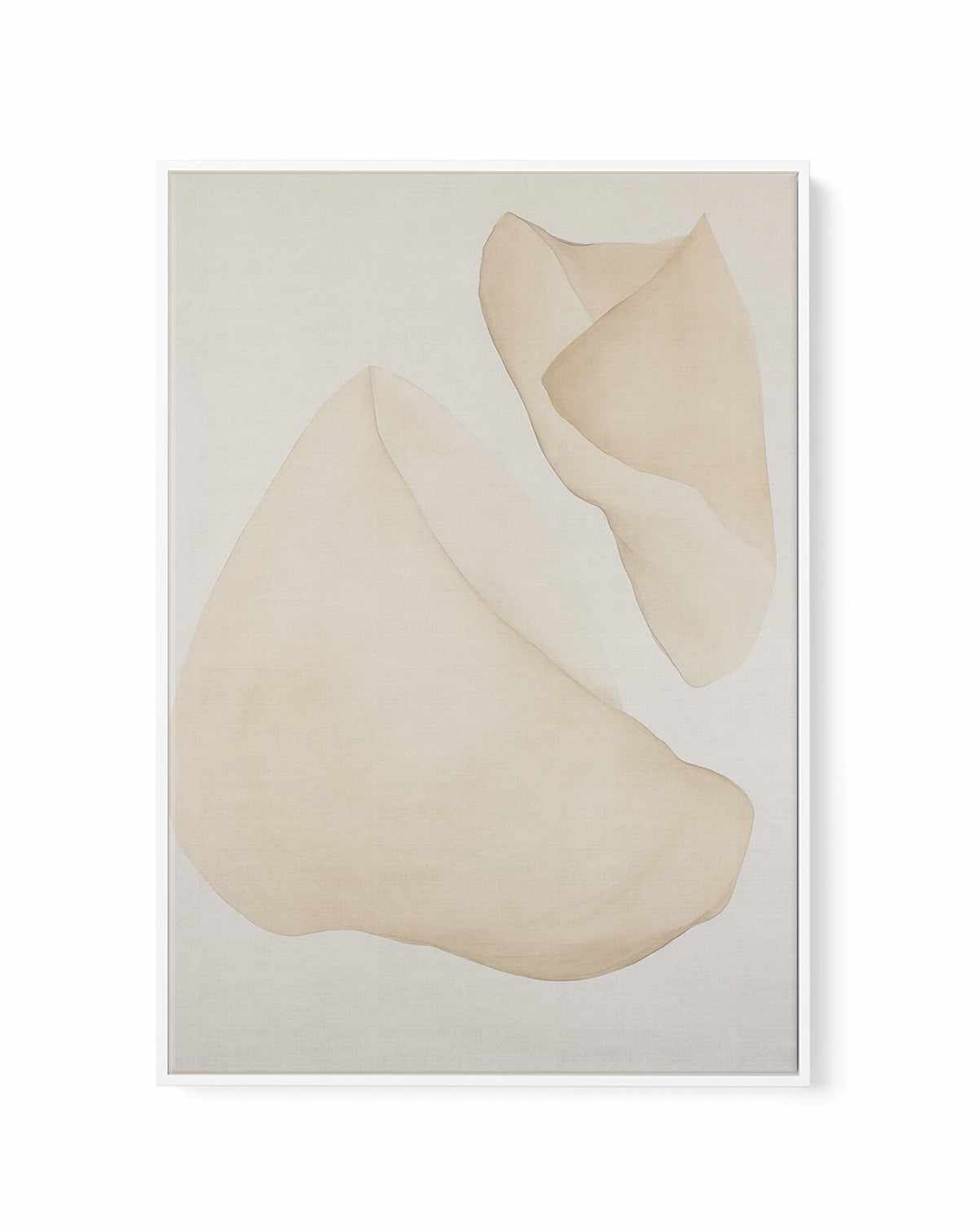 Formes Organiques Neutres VII | Framed Canvas Art Print