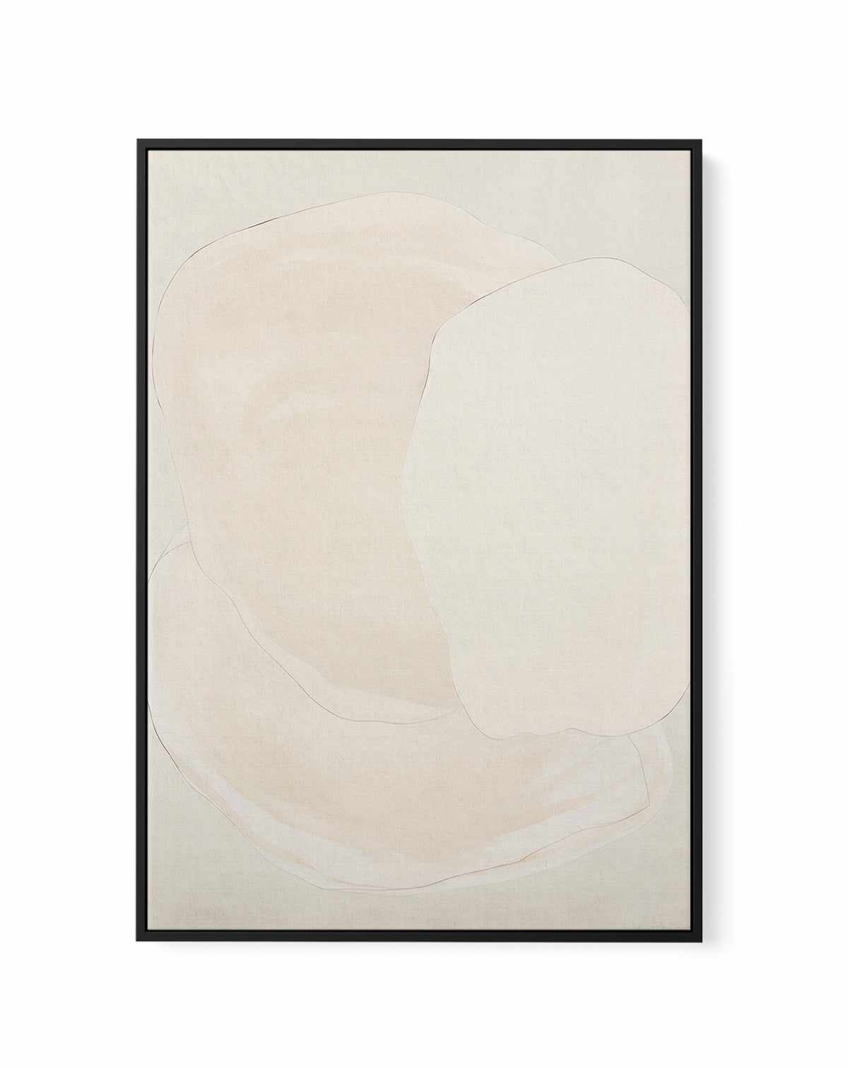 Formes Organiques Neutres VIII | Framed Canvas Art Print