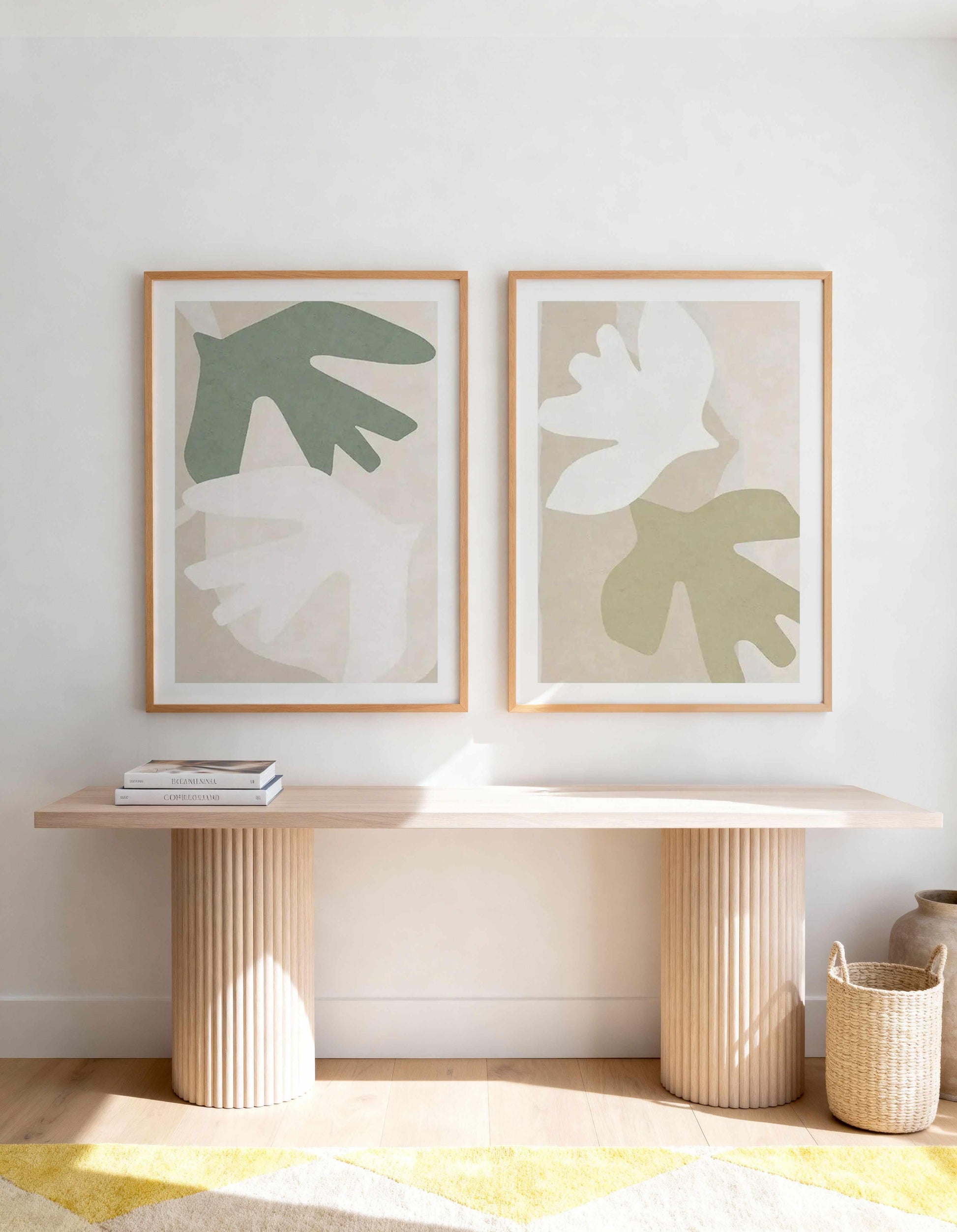 Formes D'Oiseaux I & II Art Print Set of 2 | Matching Wall Art from Olive et Oriel where you can shop wallpaper and artworks online