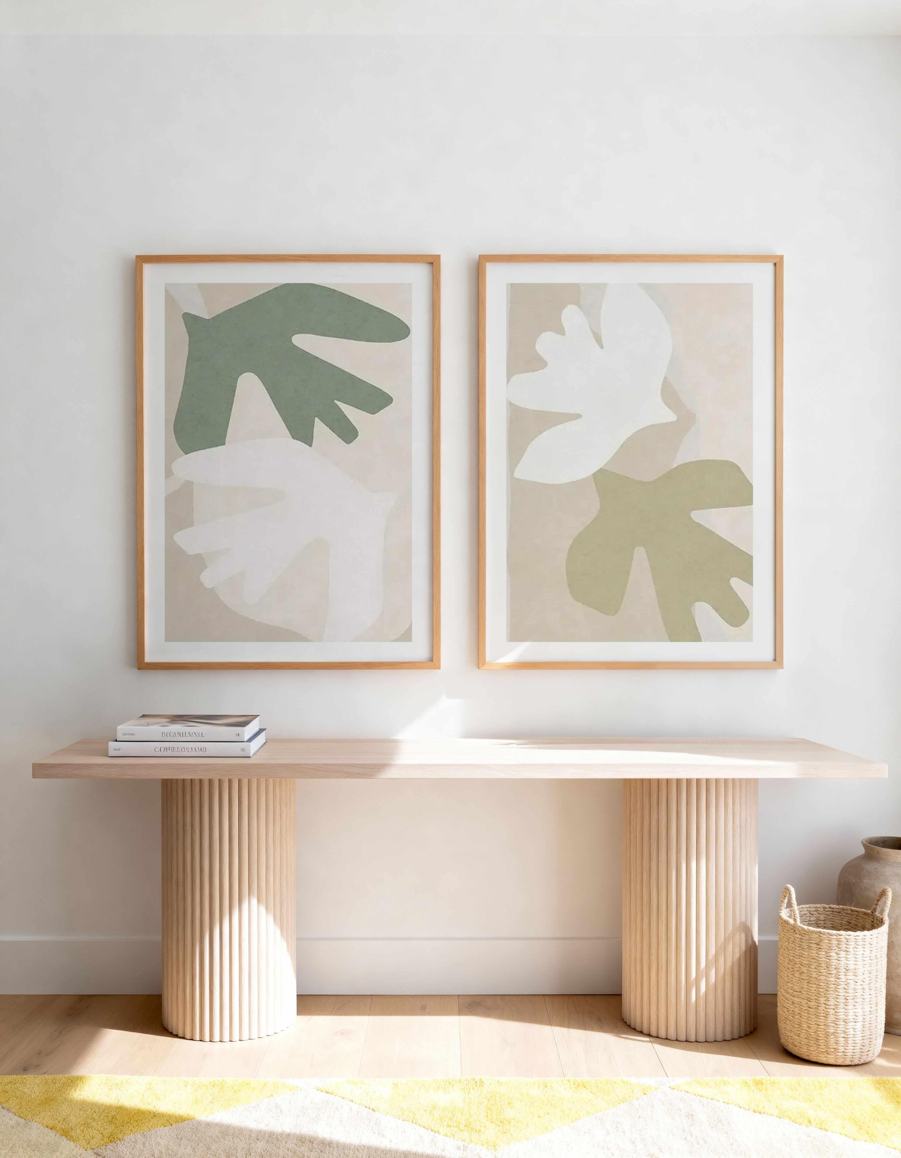 Formes D'Oiseaux I & II Art Print Set of 2 | Matching Wall Art from Olive et Oriel where you can shop wallpaper and artworks online
