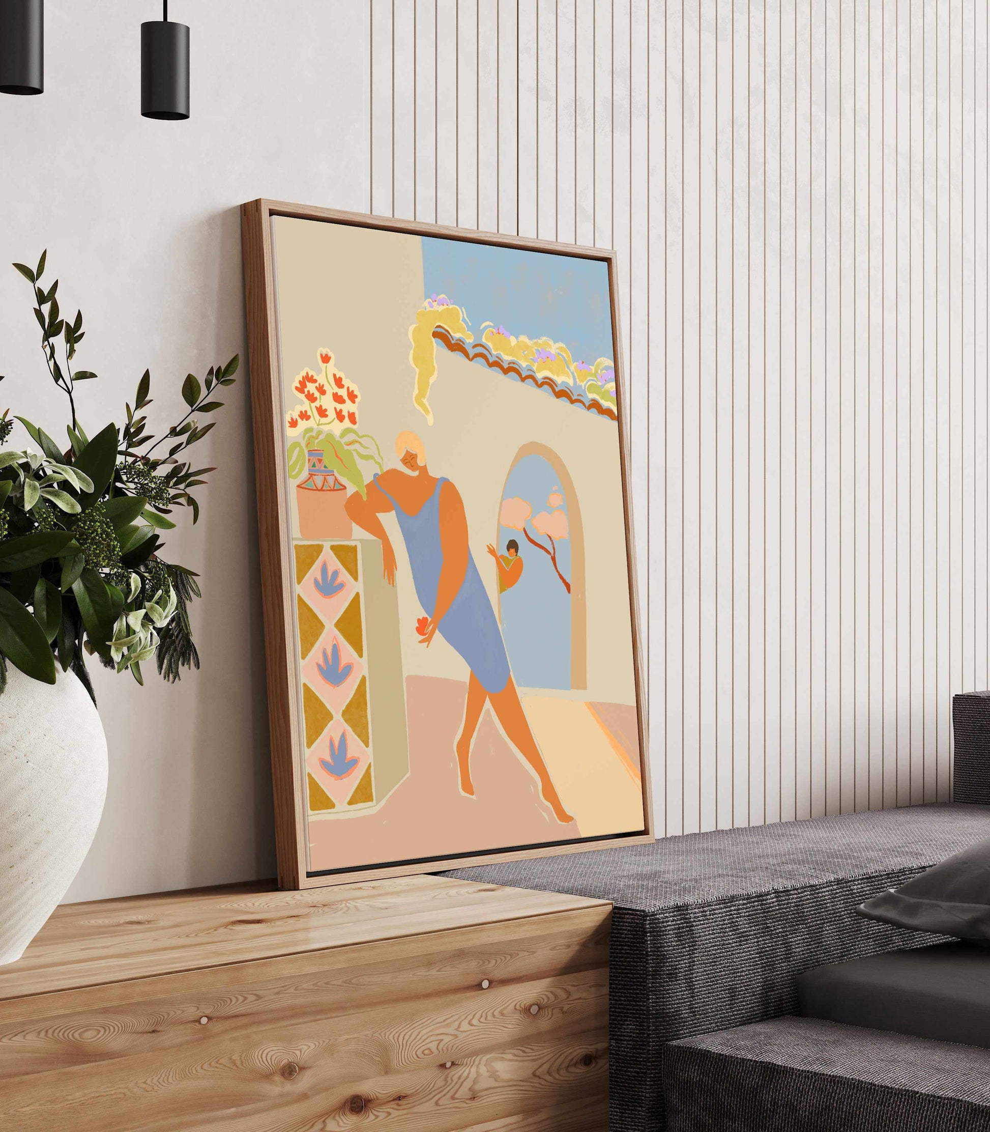 Found You by Arty Guava | Framed Canvas Art Print from Olive et Oriel where you can shop wallpaper and artworks online