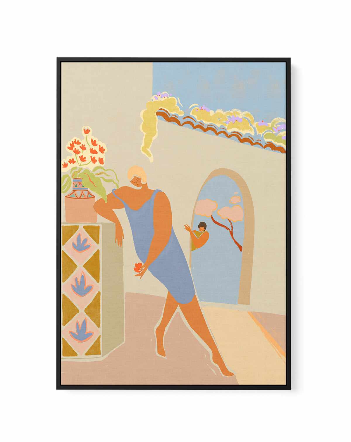 Found You by Arty Guava | Framed Canvas Art Print from Olive et Oriel where you can shop wallpaper and artworks online