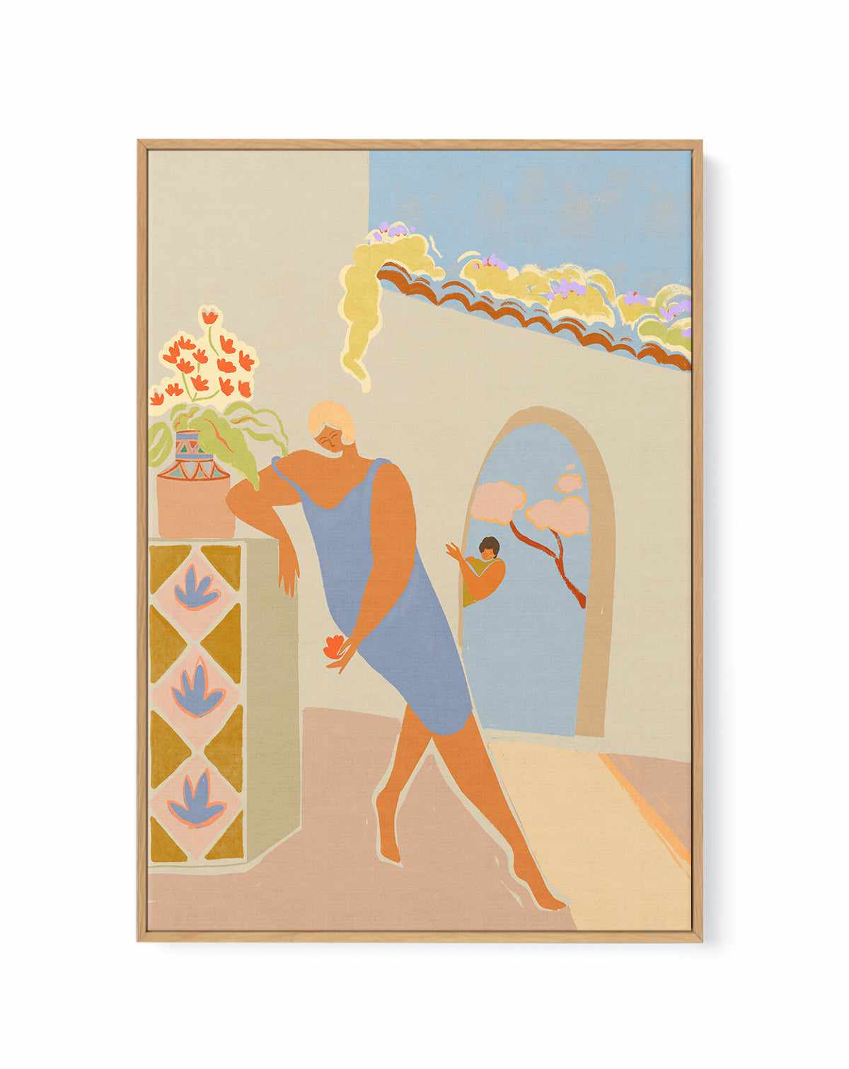 Found You by Arty Guava | Framed Canvas Art Print from Olive et Oriel where you can shop wallpaper and artworks online