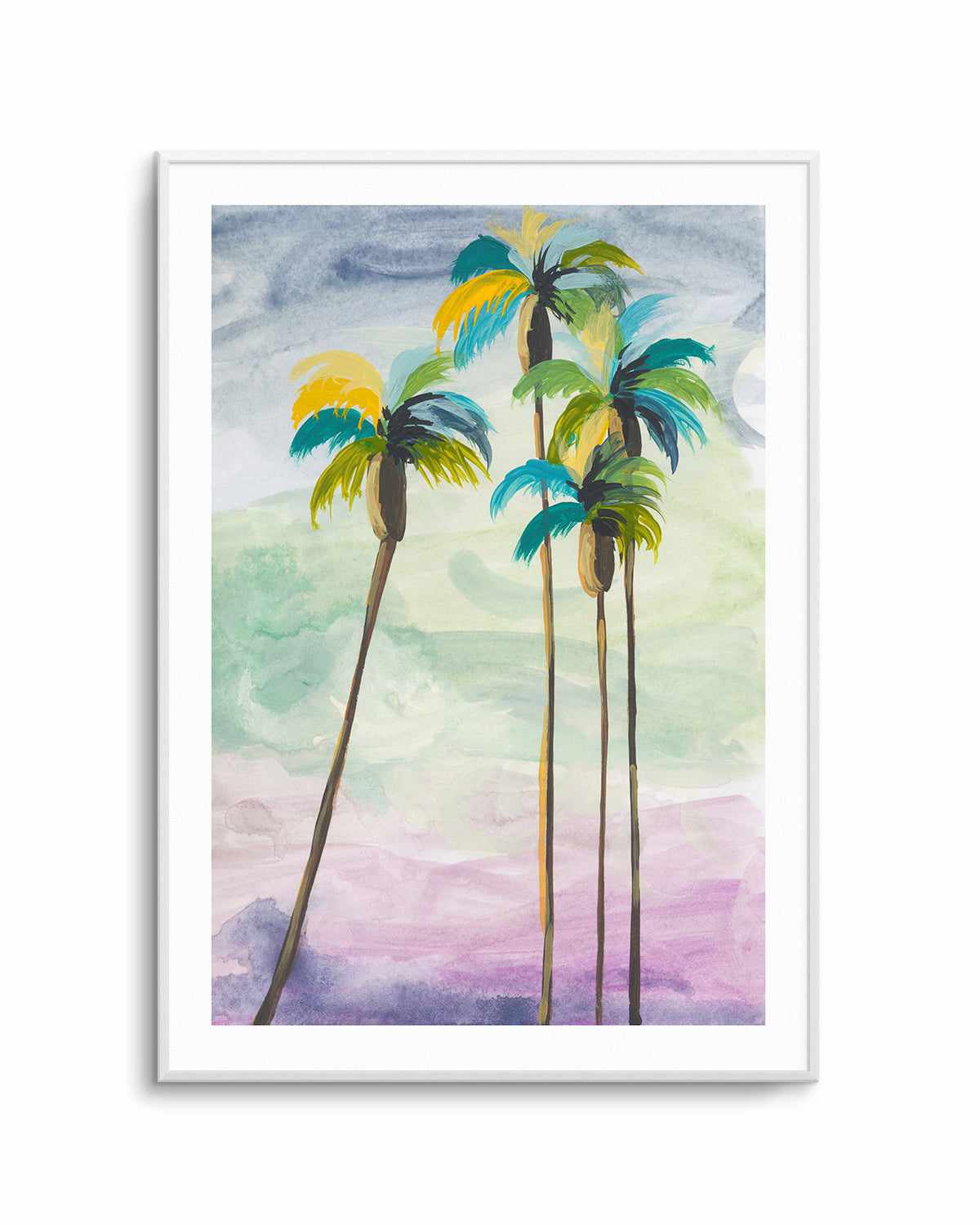 Four Palms II by Jan Weiss Art Print