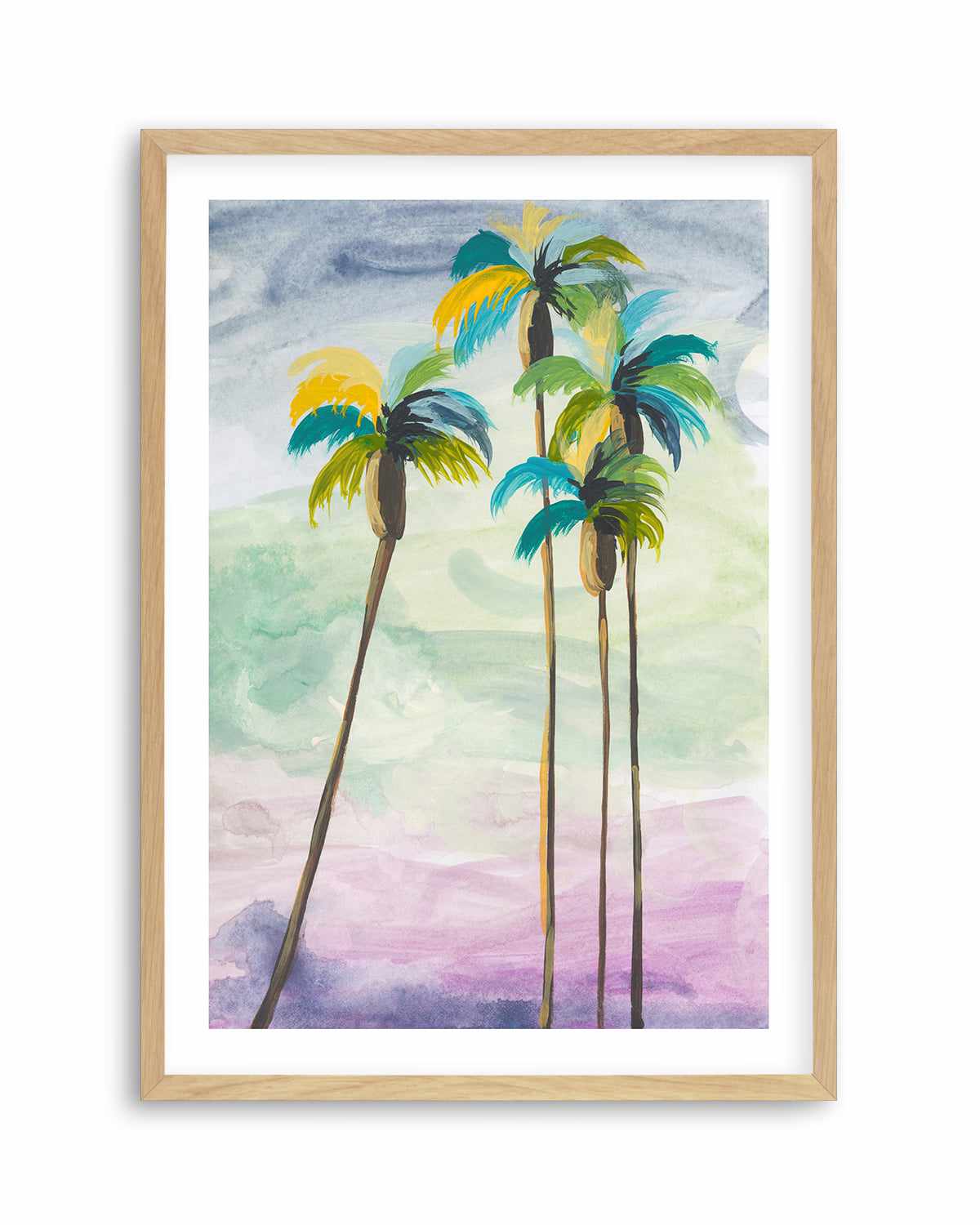 Four Palms II by Jan Weiss Art Print