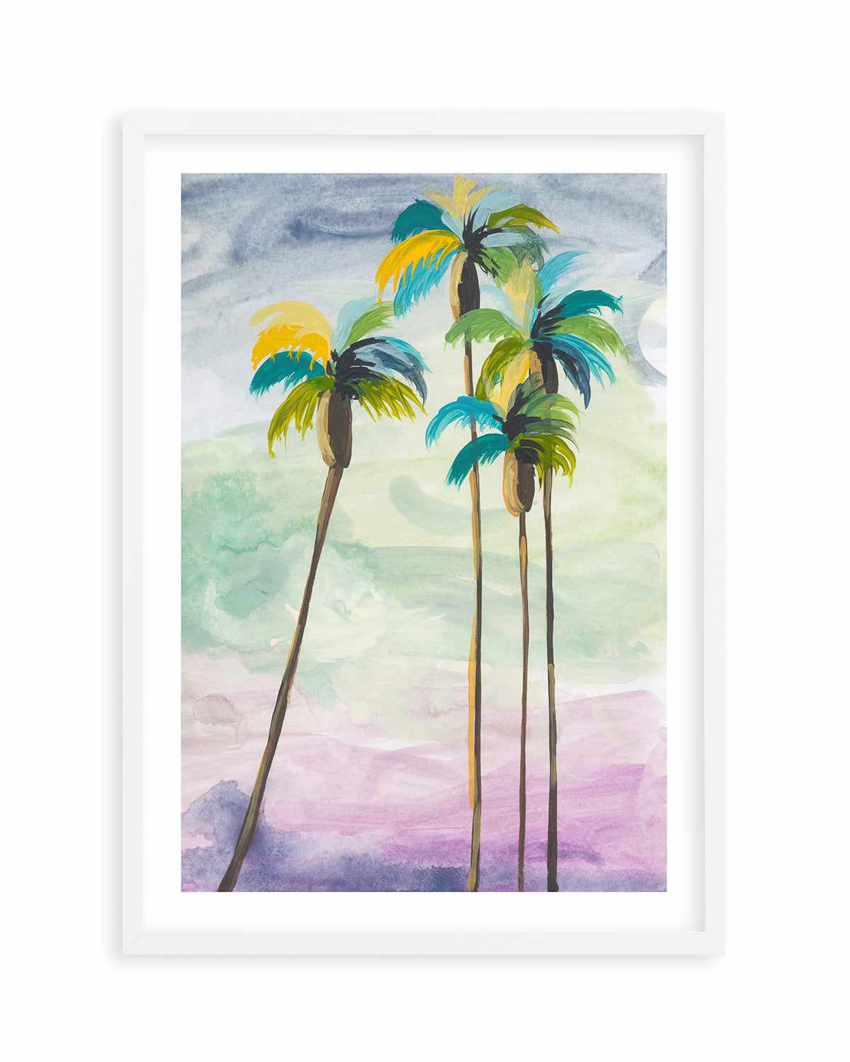 Four Palms II by Jan Weiss Art Print