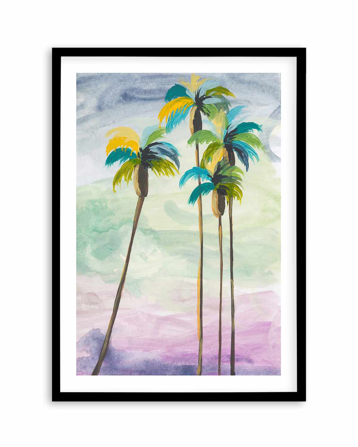 Four Palms II by Jan Weiss Art Print