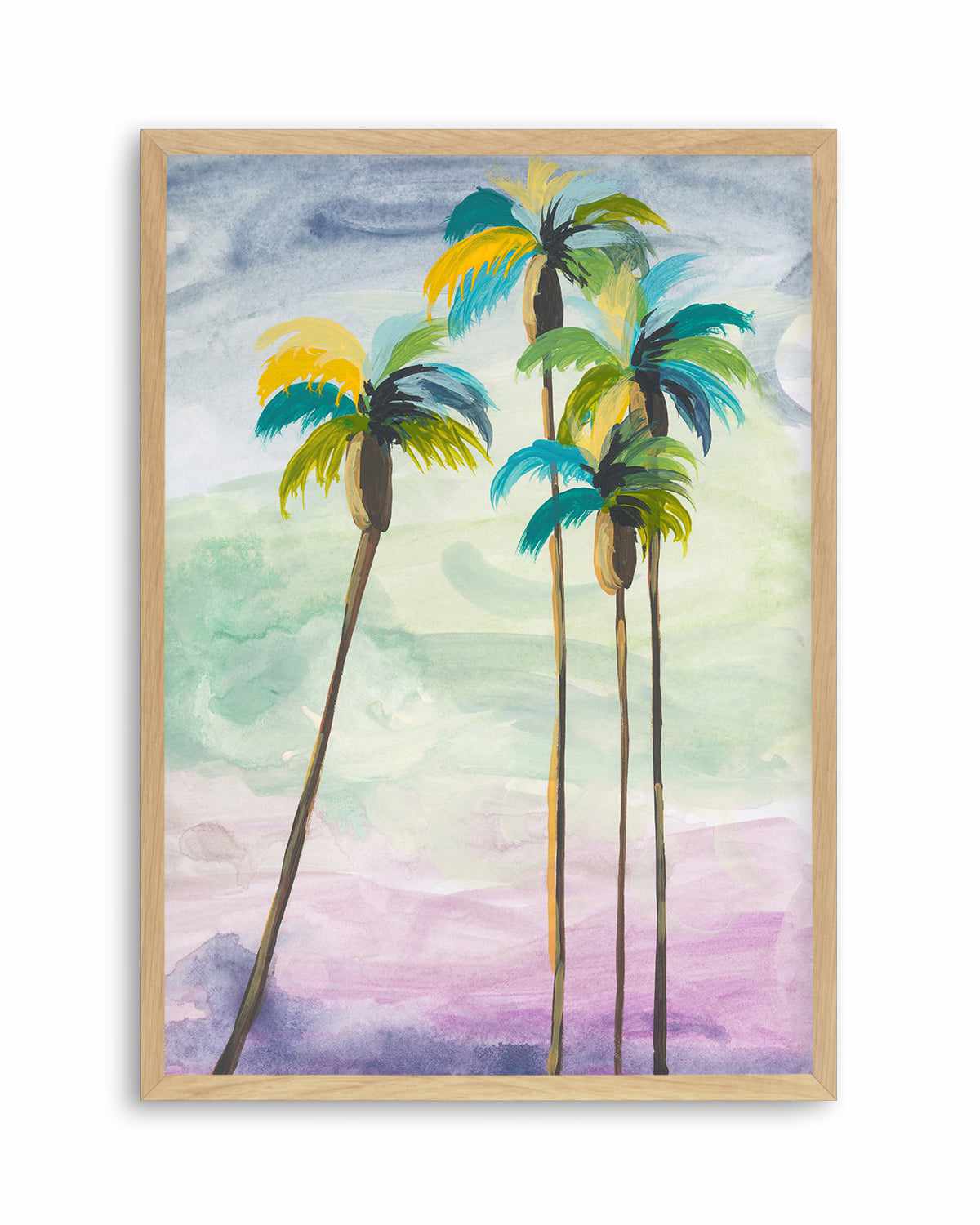 Four Palms II by Jan Weiss Art Print