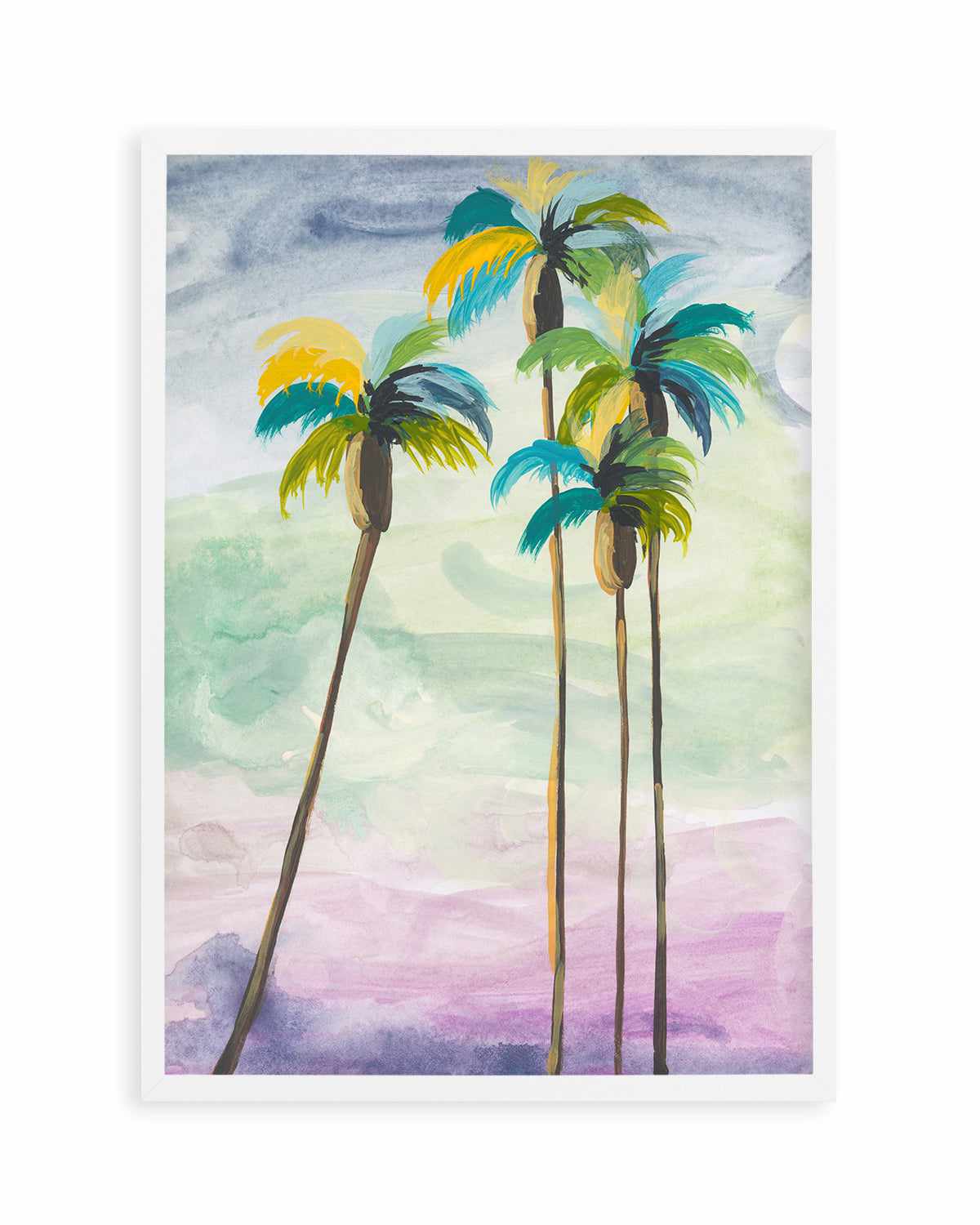 Four Palms II by Jan Weiss Art Print