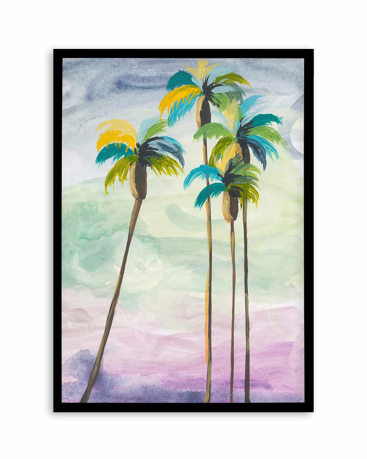 Four Palms II by Jan Weiss Art Print