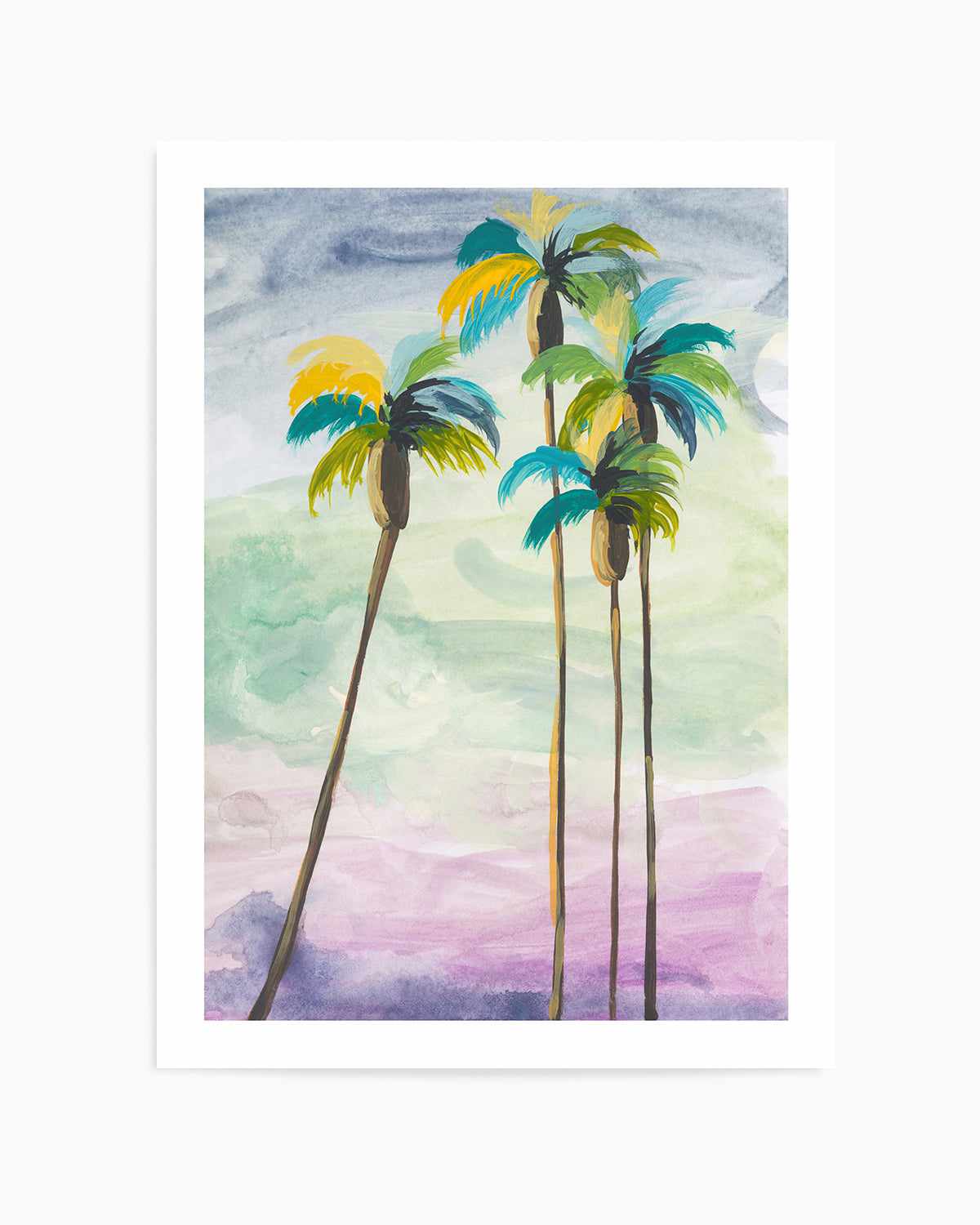 Four Palms II by Jan Weiss Art Print