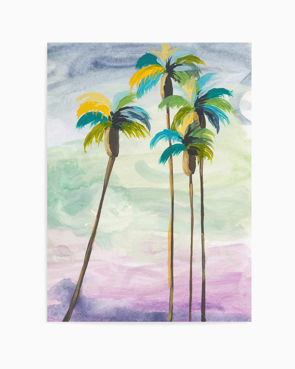 Four Palms II by Jan Weiss Art Print