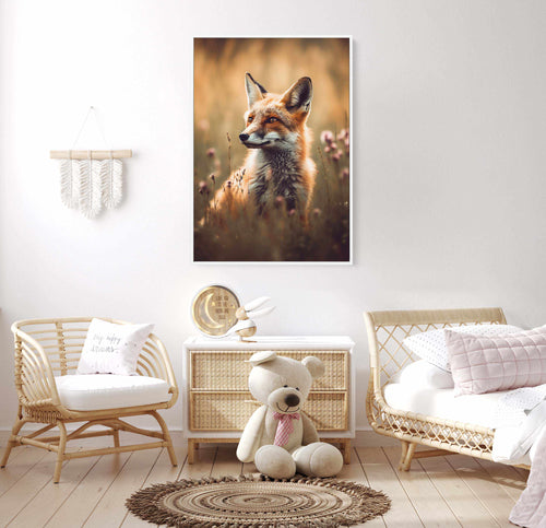 Fox by Treechild | Framed Canvas Art Print