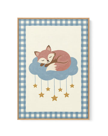 Foxy Stars | Framed Canvas Wall Art