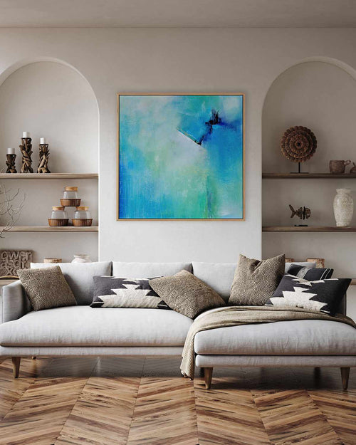 Free Flow by Karen Hale | Framed Canvas Art Print