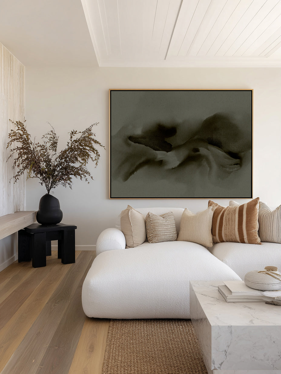 Free Form 10 by Shatha Al Dafai | Framed Canvas Art Print