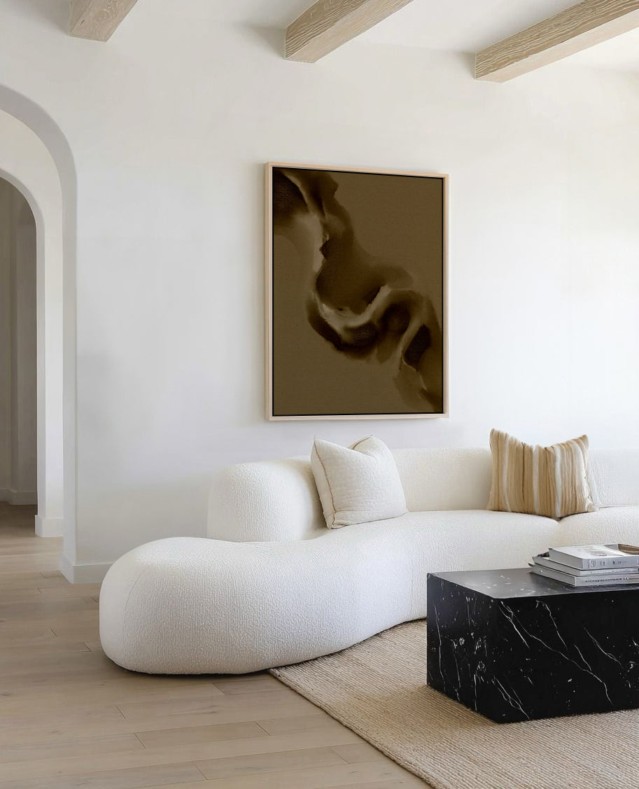 Free Form 14 by Shatha Al Dafai | Framed Canvas Art Print
