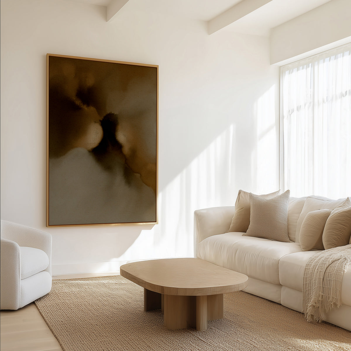 Free Form 3 by Shatha Al Dafai | Framed Canvas Art Print